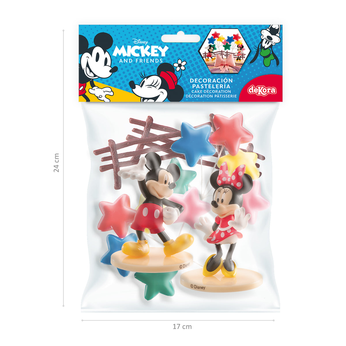 KIT PVC RETAIL MICKEY Y MINNIE PARA DECORAR TARTAS