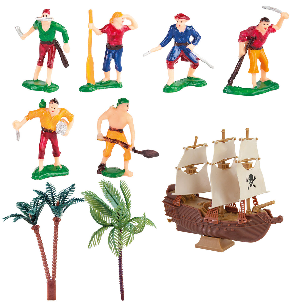 KIT PIRATAS CON BARCO PLASTICO