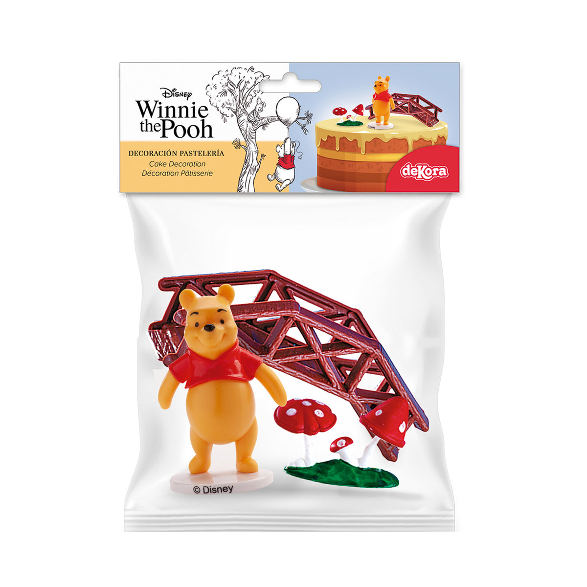 KIT PVC RETAIL WINNIE THE POOH PARA DECORAR TARTAS