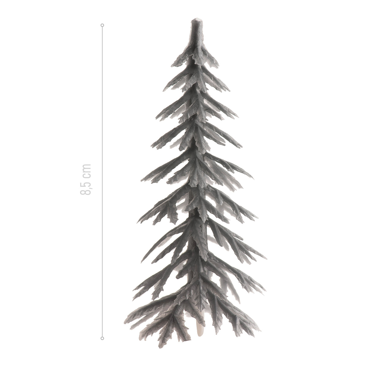 CAKE TOPPER FIGURA PLASTICO PINO PLATA 8,5CM 144 UDS
