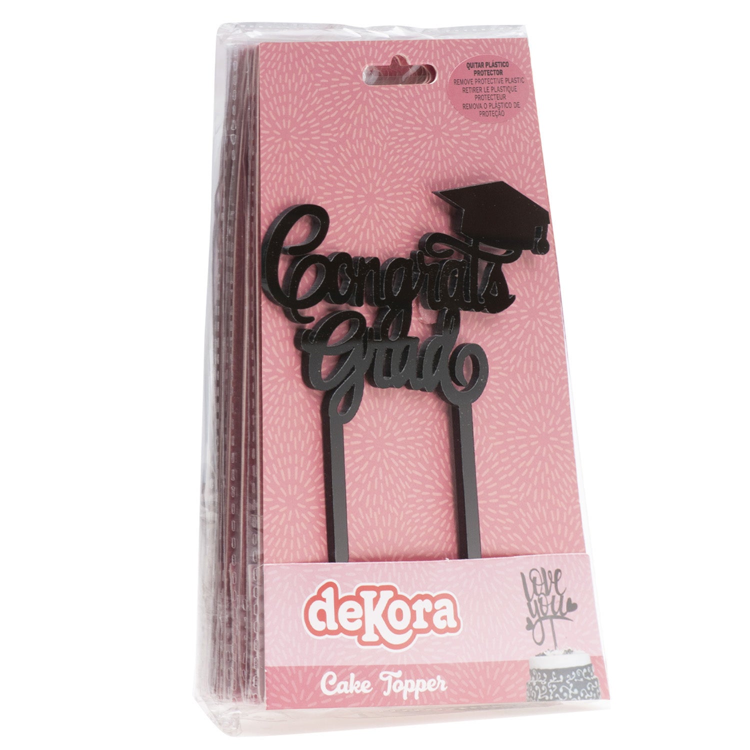 CAKE TOPPER GRADUATION 13,2X11,3CM