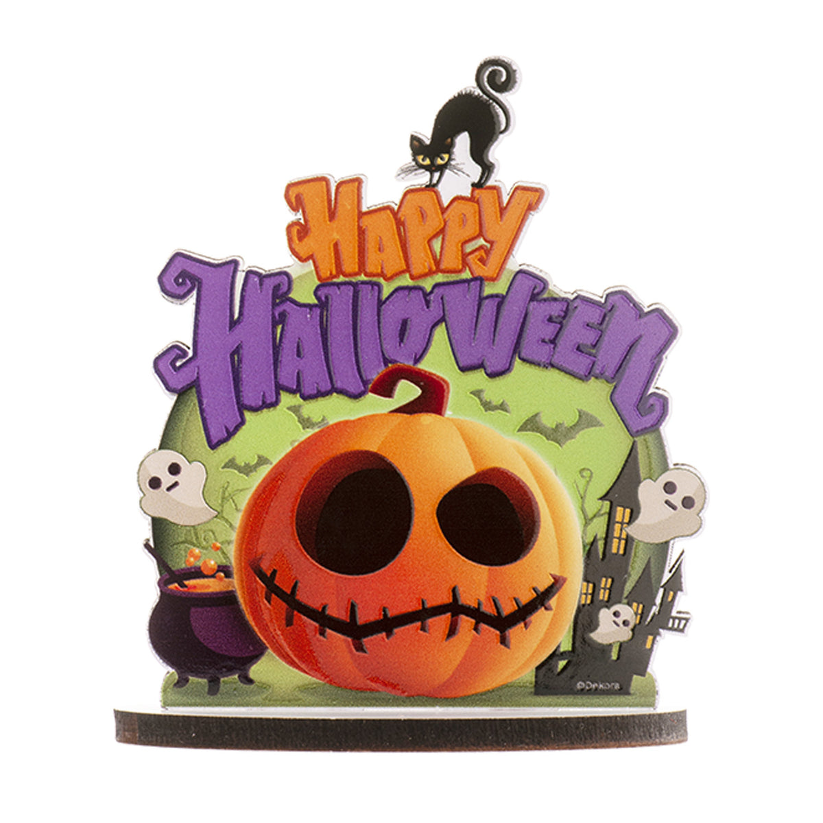 CAKE TOPPER HAPPY HALLOWEEN 10.5X12.5CM