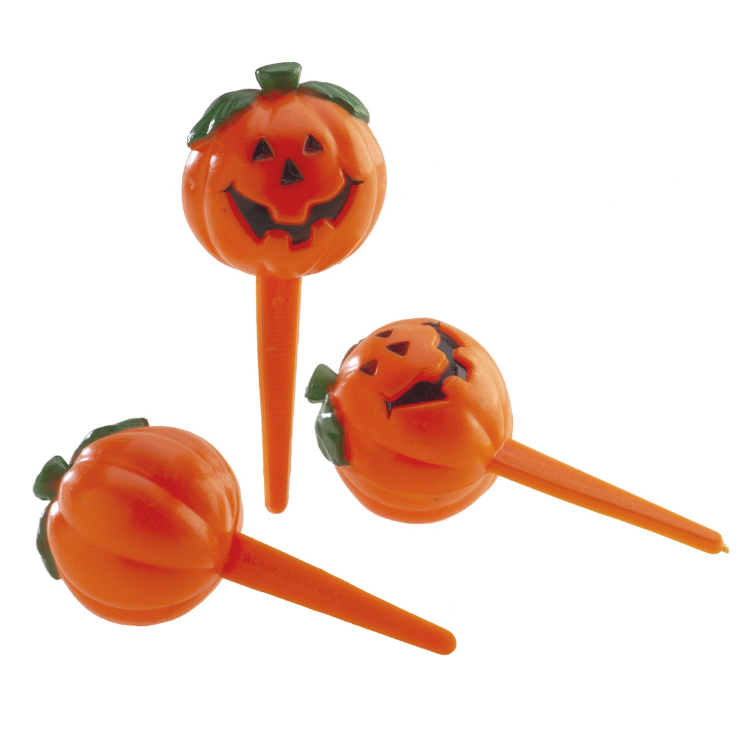 CAKE TOPPER DE PLASTICO CALABAZA HALLOWEEN 3D 7*3.5CM