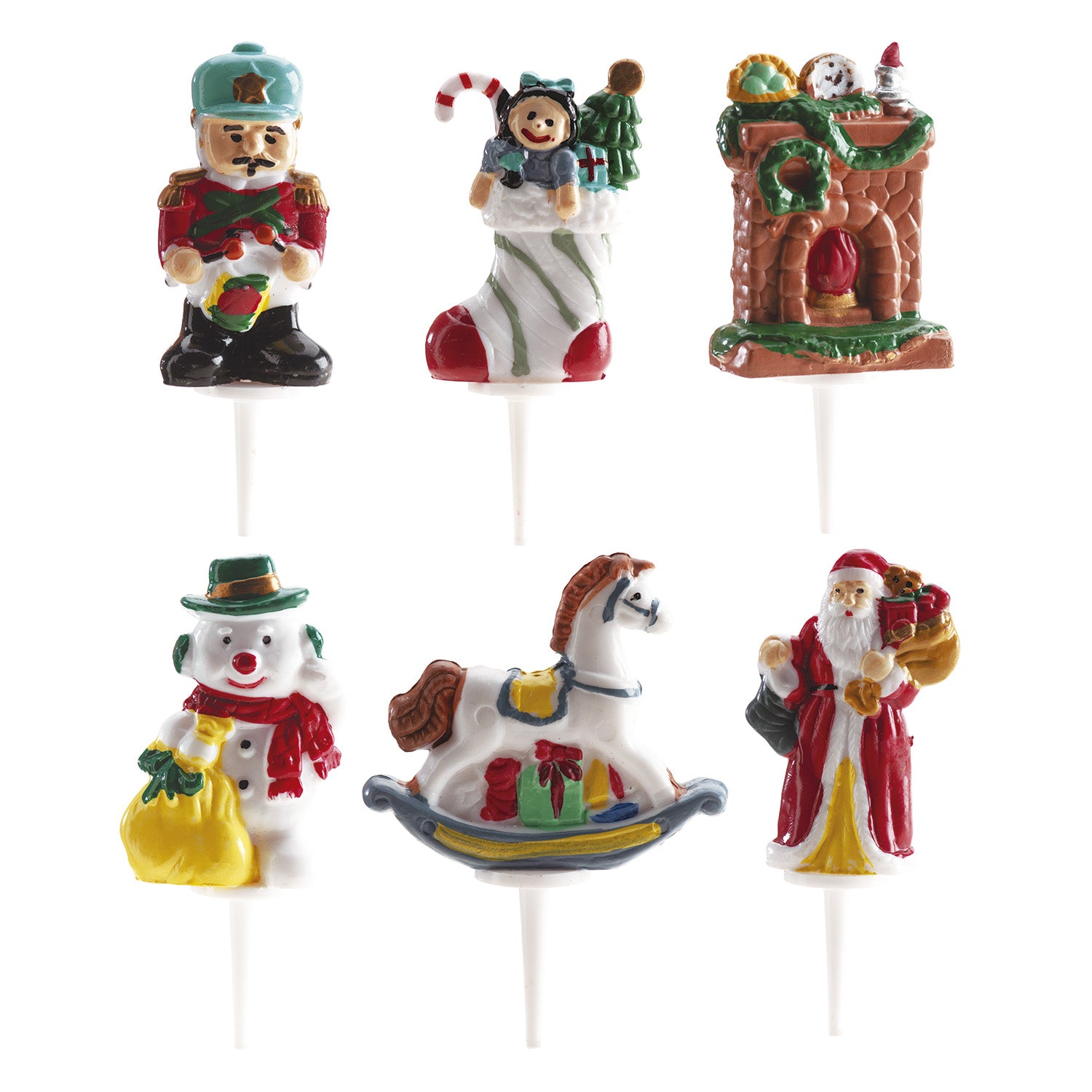 FIGURAS DE PLÁSTICO NAVIDAD 6 MODELOS 4.5CM