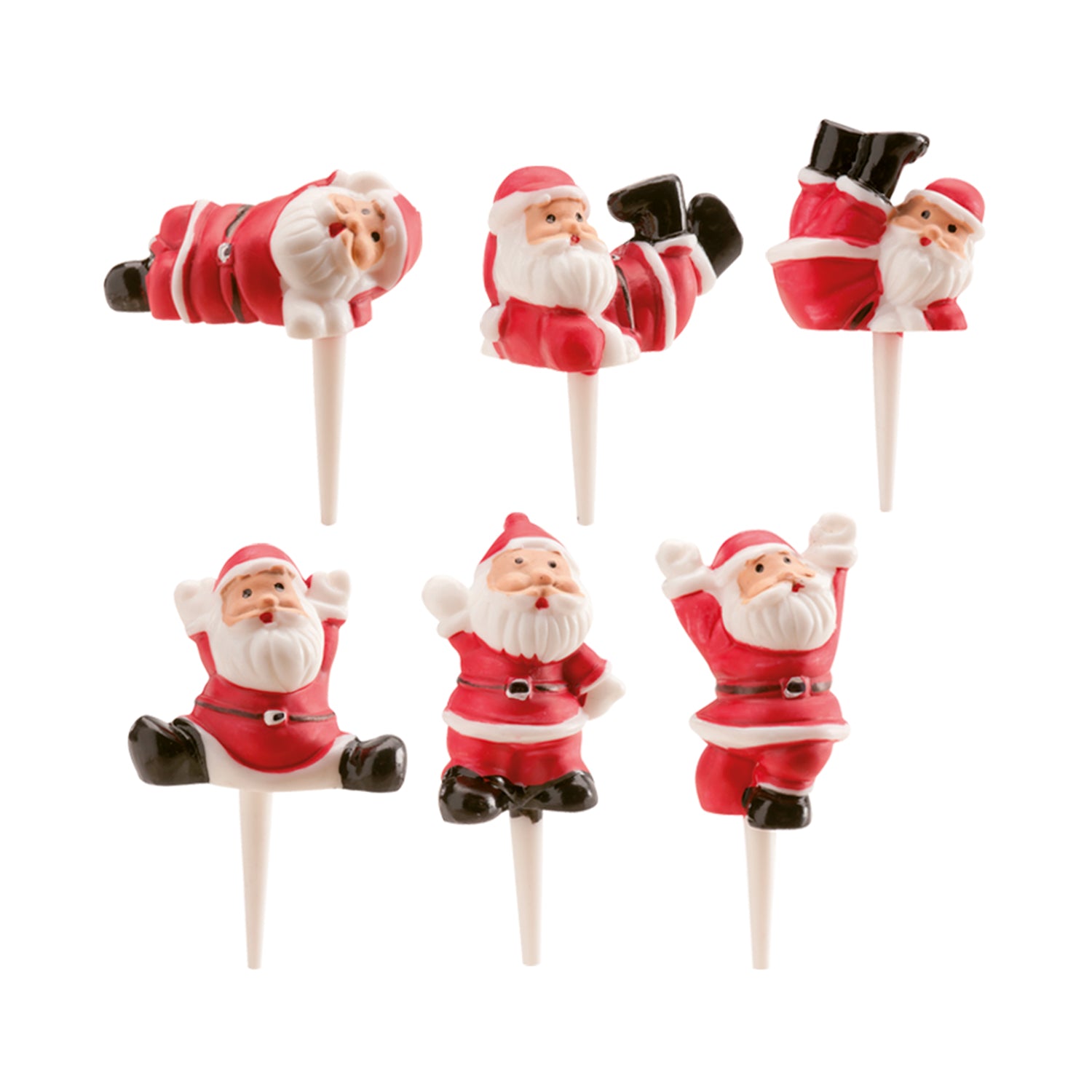 PAPA NOEL ROJO DE PLASTICO SURTIDO 6CM 72 UDS