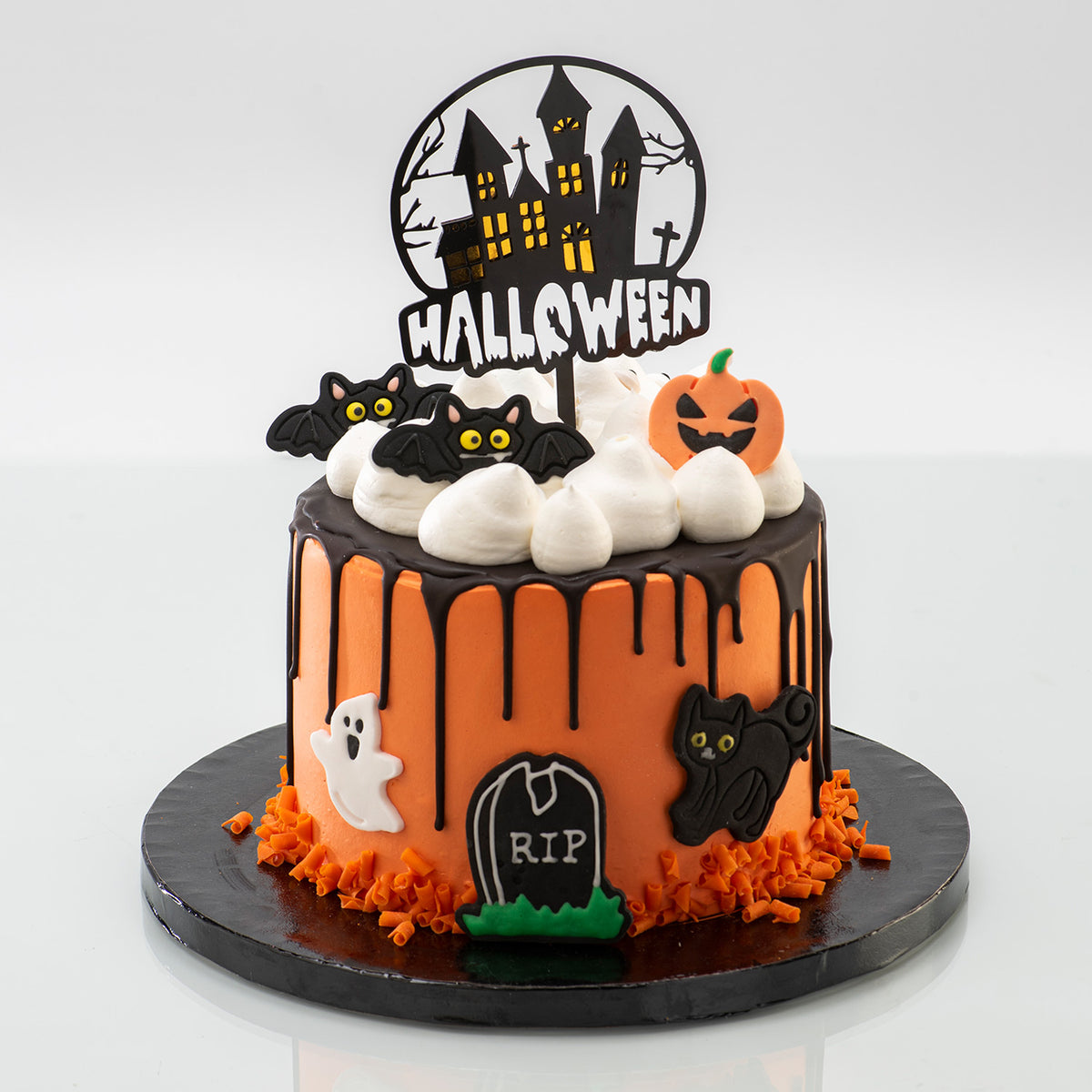 CAKE TOPPER HALLOWEEN CASA ENCANTADA 2 COLORES 15,5X9,5CM