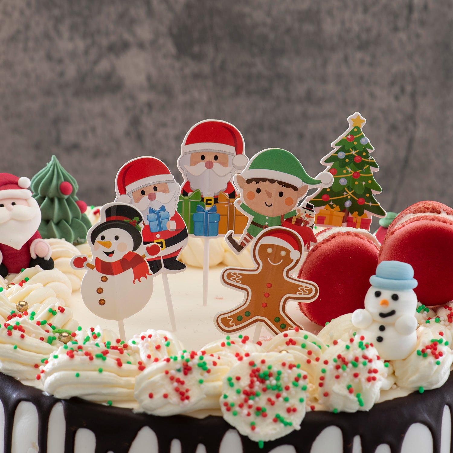 CAKE TOPPERS CHRISTMAS 6 MODELS 30 UNITS