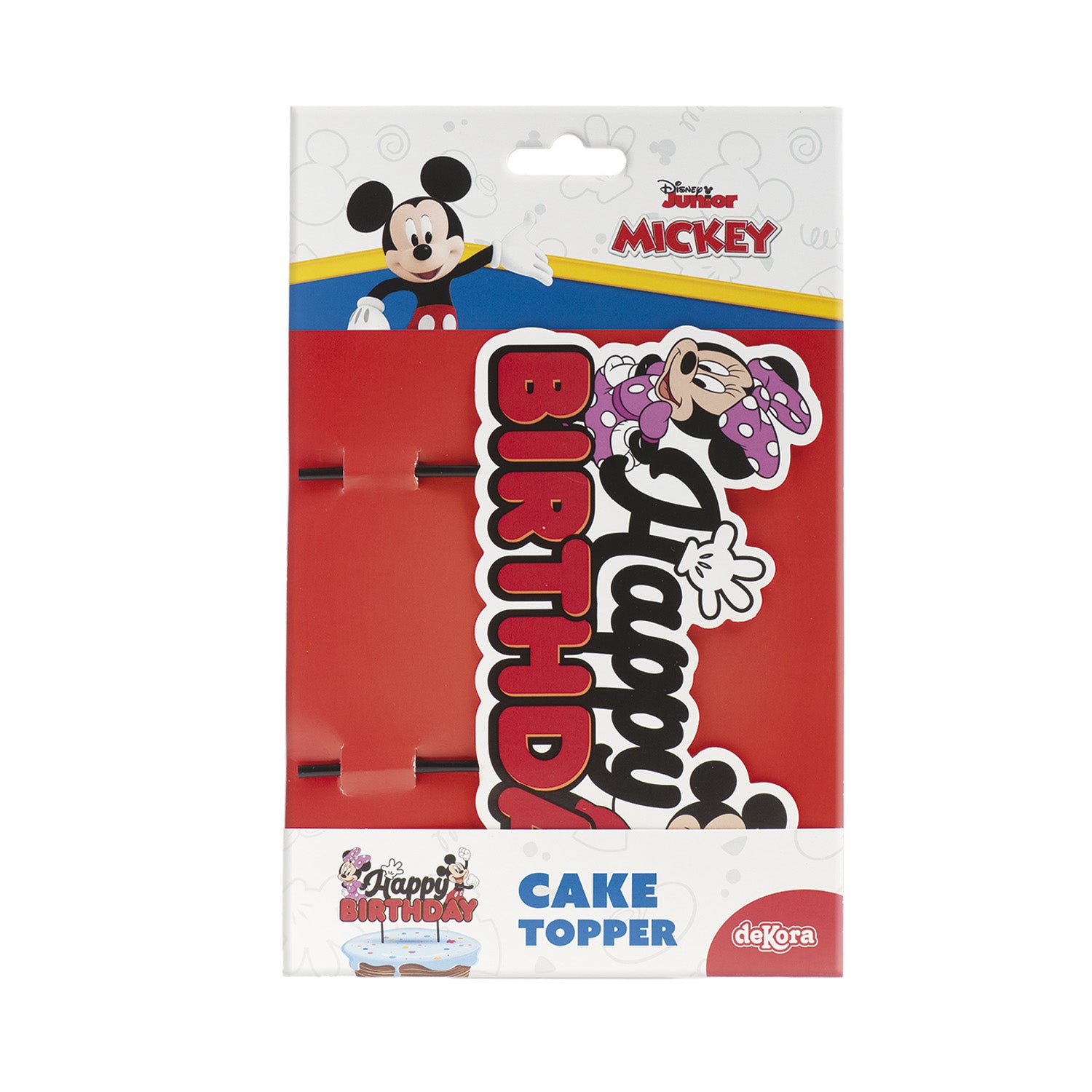 CAKE TOPPER PAPEL MICKEY & MINNIE 17.5X15CM