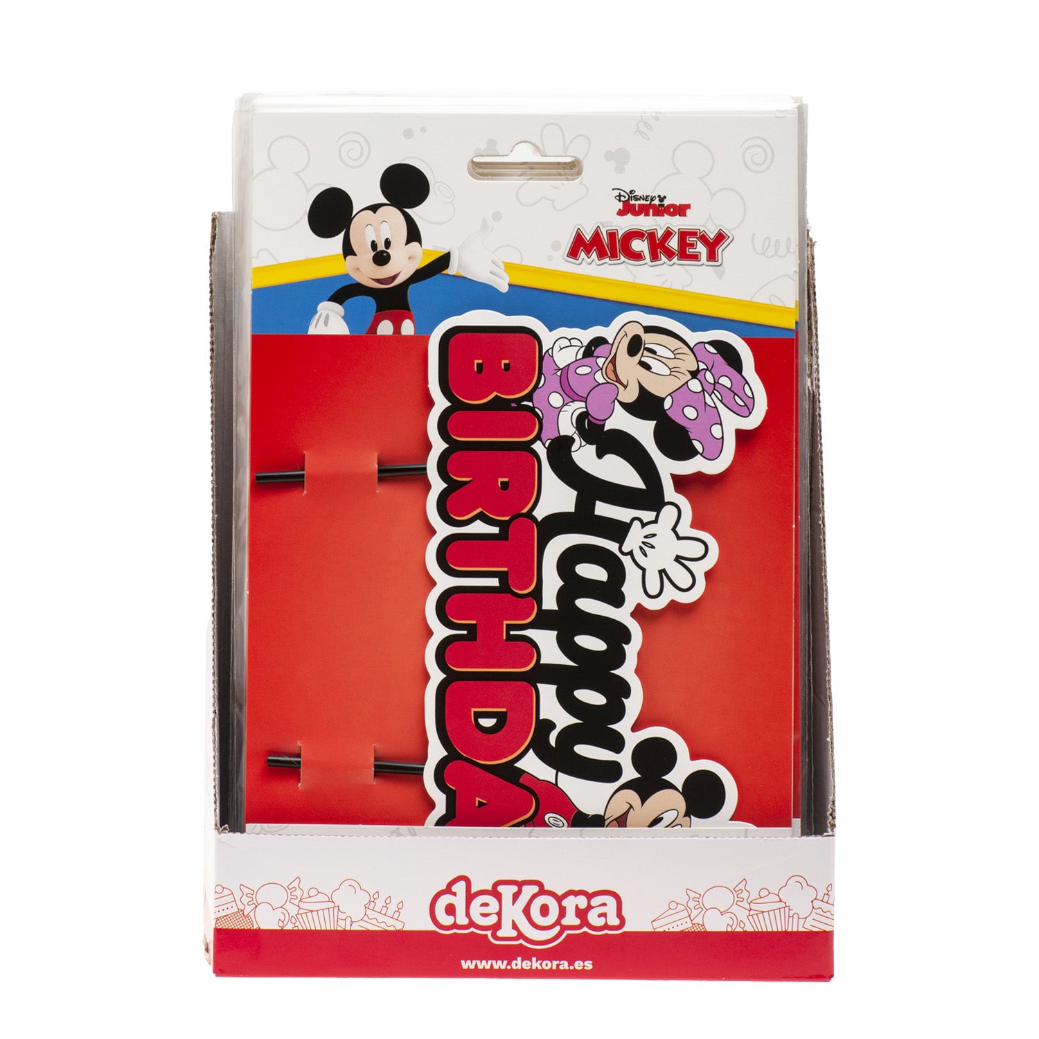 CAKE TOPPER PAPEL MICKEY & MINNIE 17.5X15CM