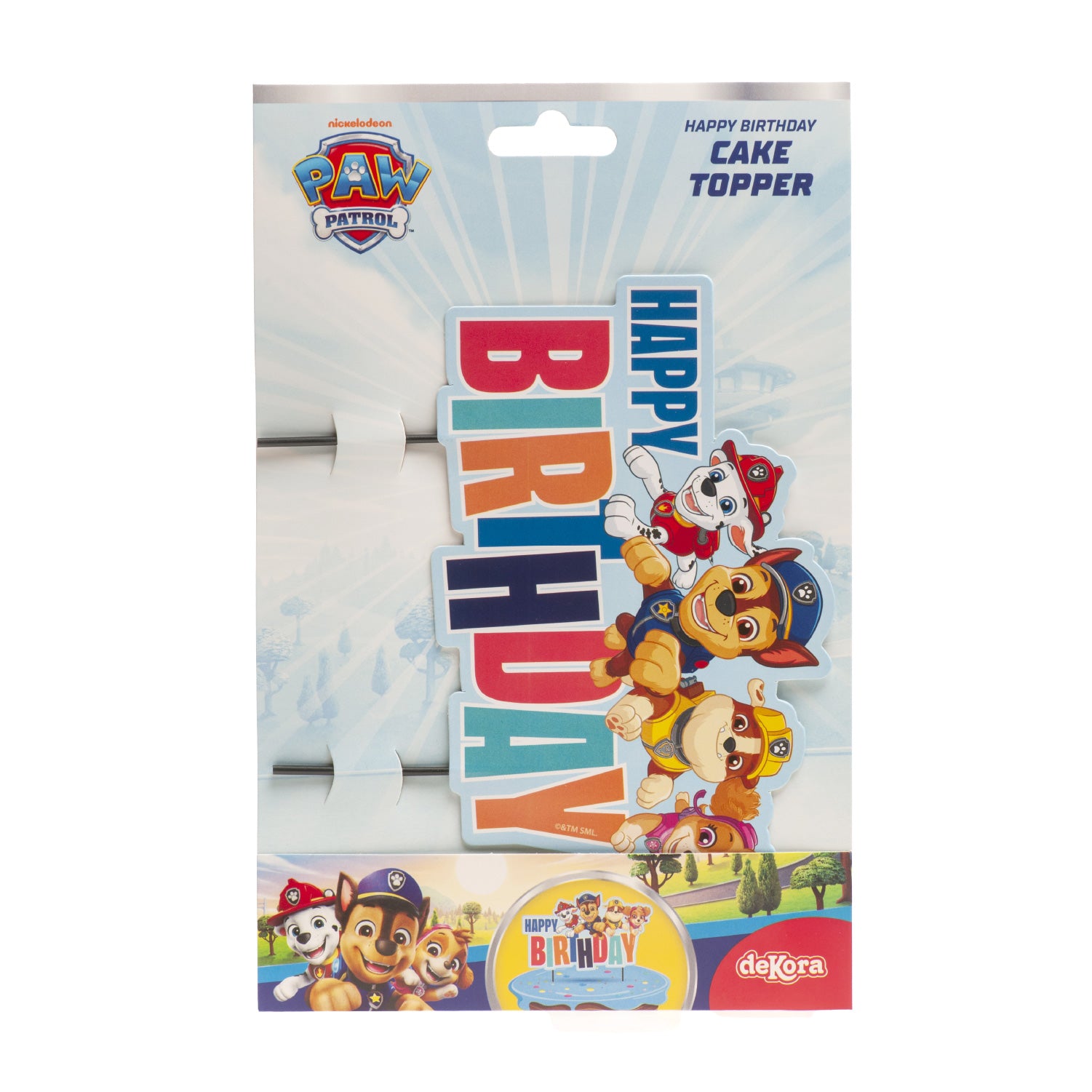 CAKE TOPPER PAPEL PAW PATROL 17.5X15CM