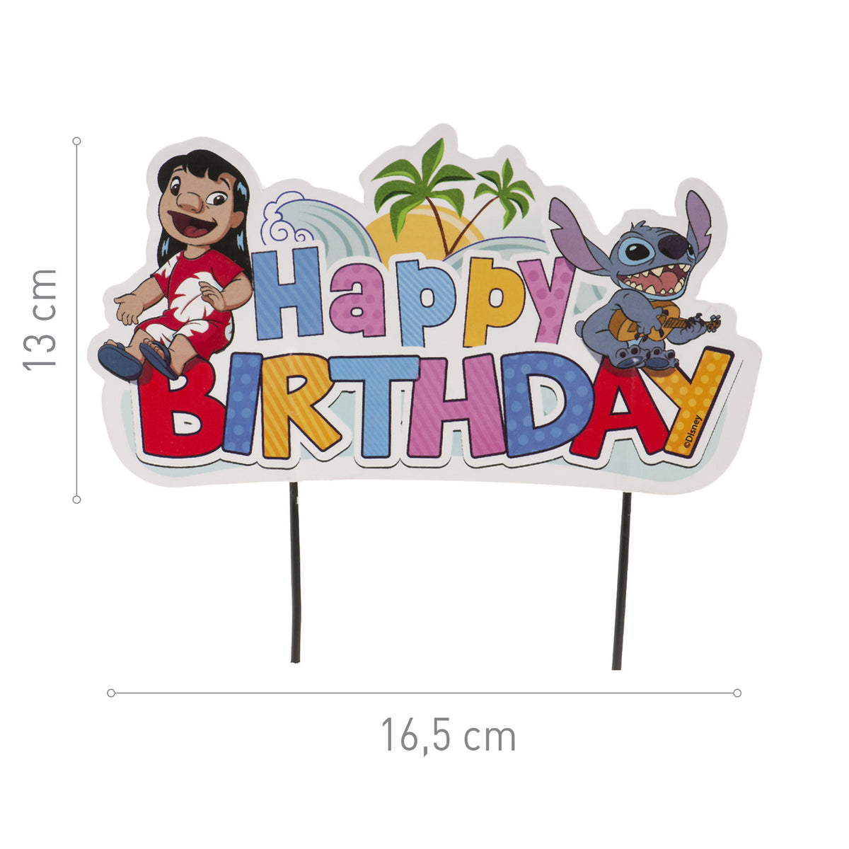 CAKE TOPPERS PAPEL STITCH 17,5CM