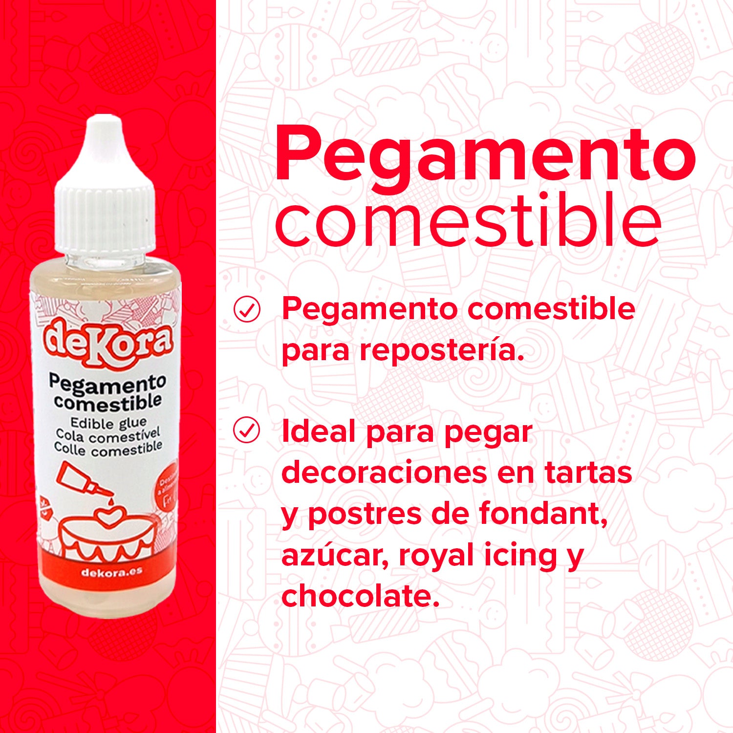 PEGAMENTO COMESTIBLE CAJA 9 BOTES X 60GR