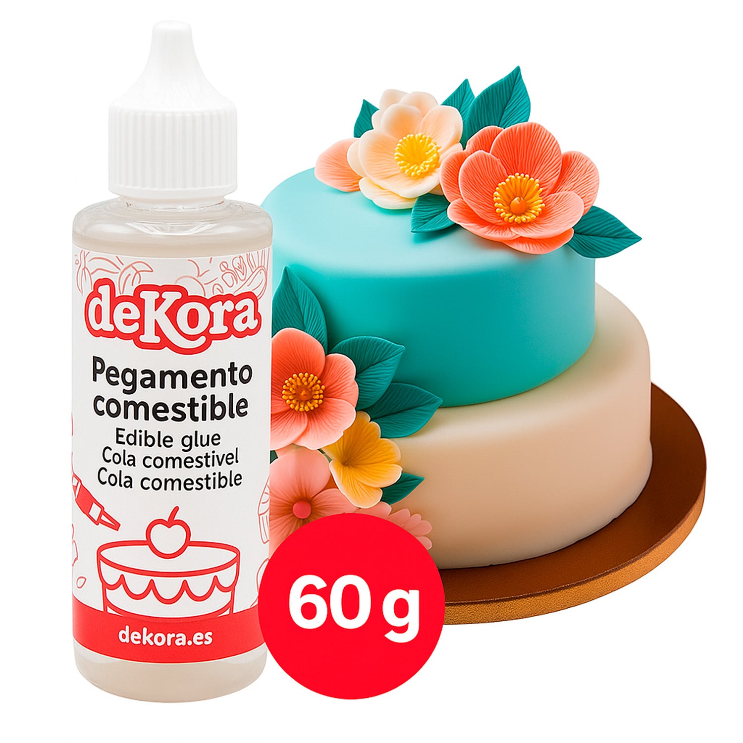 PEGAMENTO COMESTIBLE CAJA 9 BOTES X 60GR