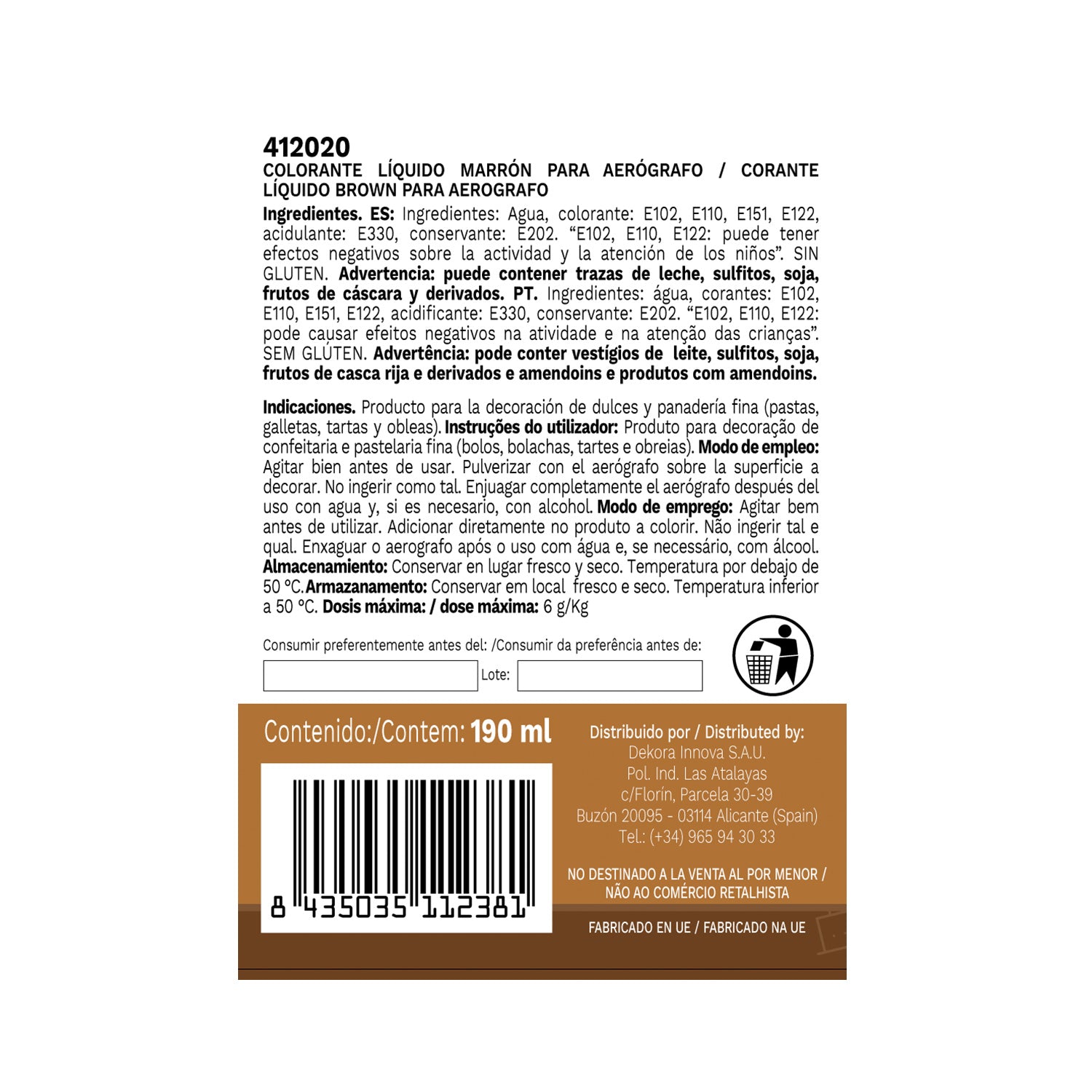 COLORANTE MARRON AEROGRAFO