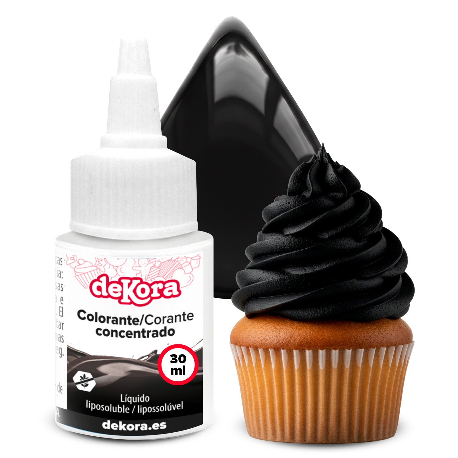 COLORANTE CONCENTRADO NEGRO LIQ. LIPOSOLUBLE 30ML AZF