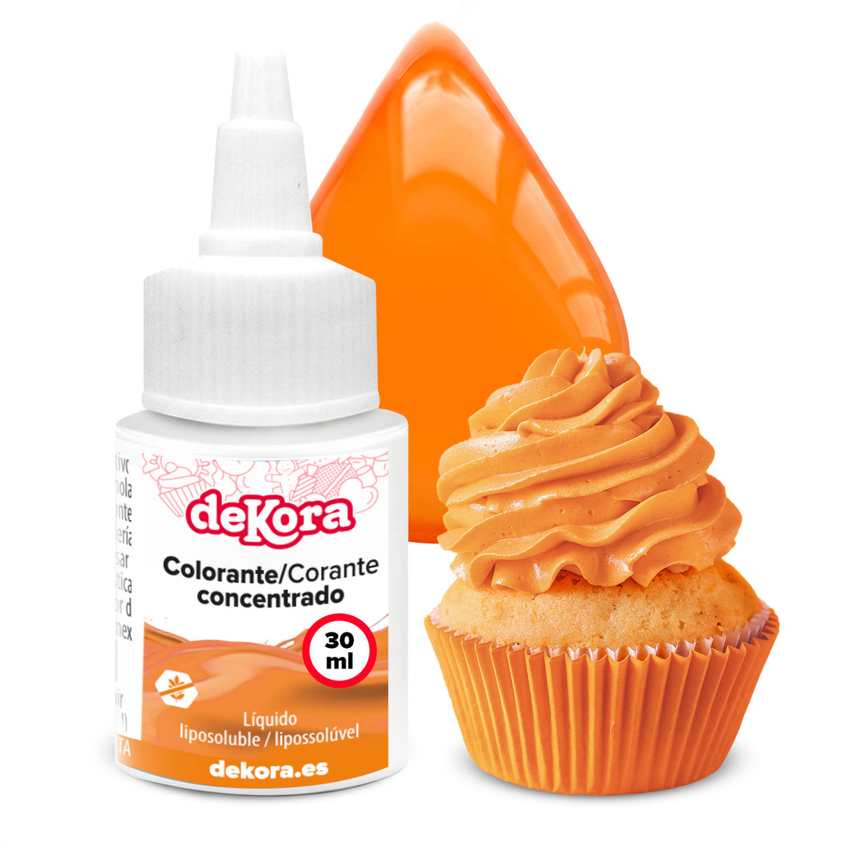 CONCENTRATED OIL-SOLUBLE COLOURING ORANGE 30ML