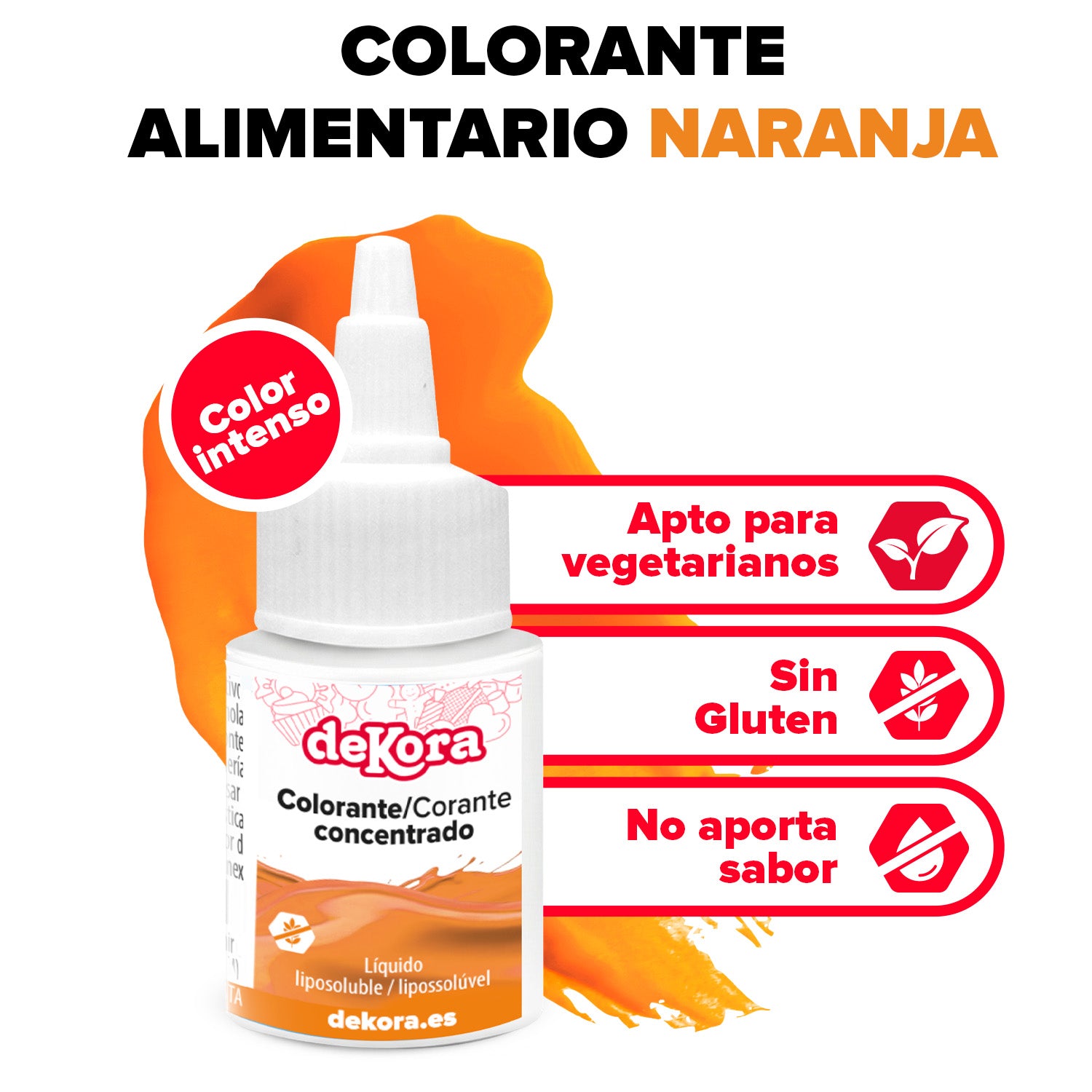 CONCENTRATED OIL-SOLUBLE COLOURING ORANGE 30ML