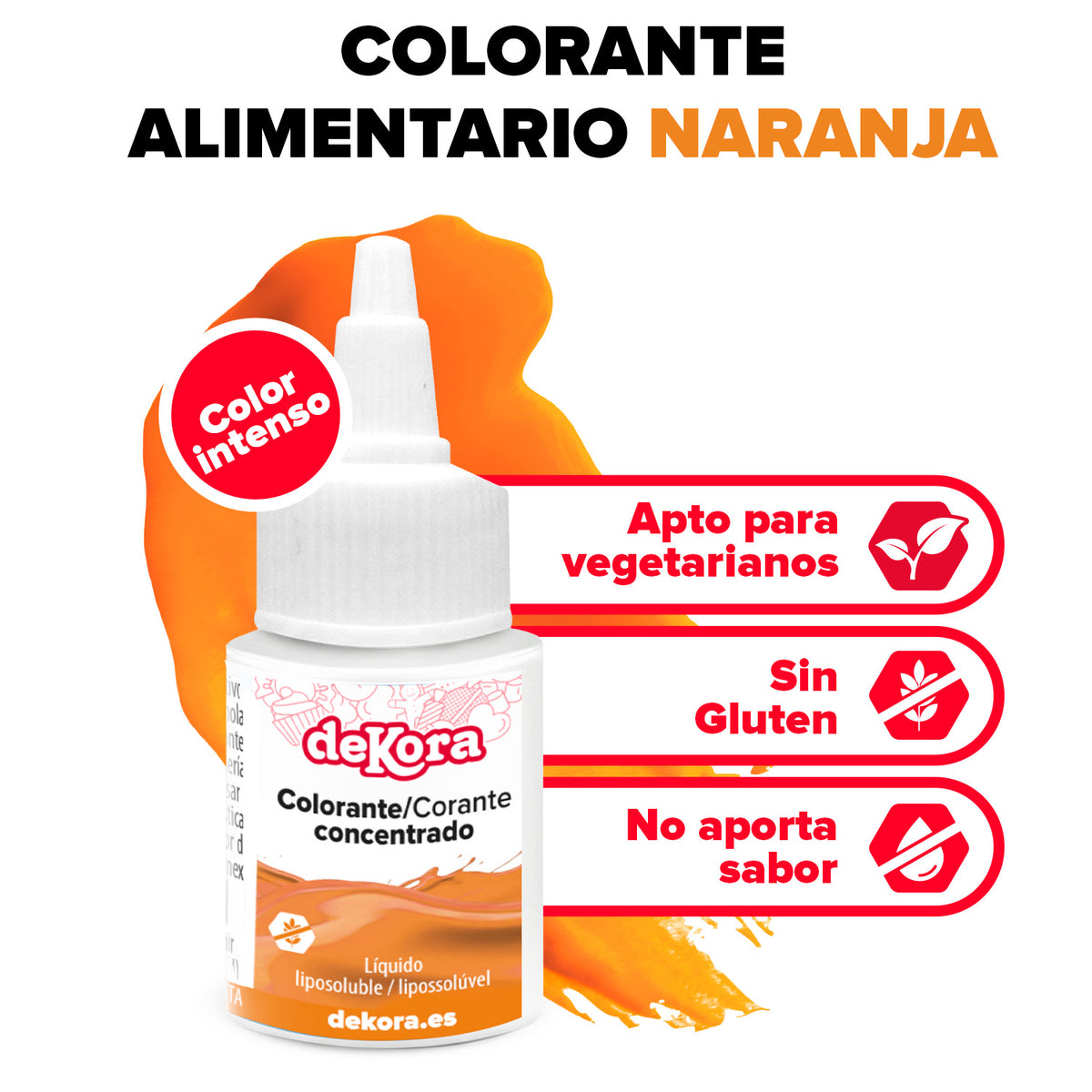 CONCENTRATED OIL-SOLUBLE COLOURING ORANGE 30ML