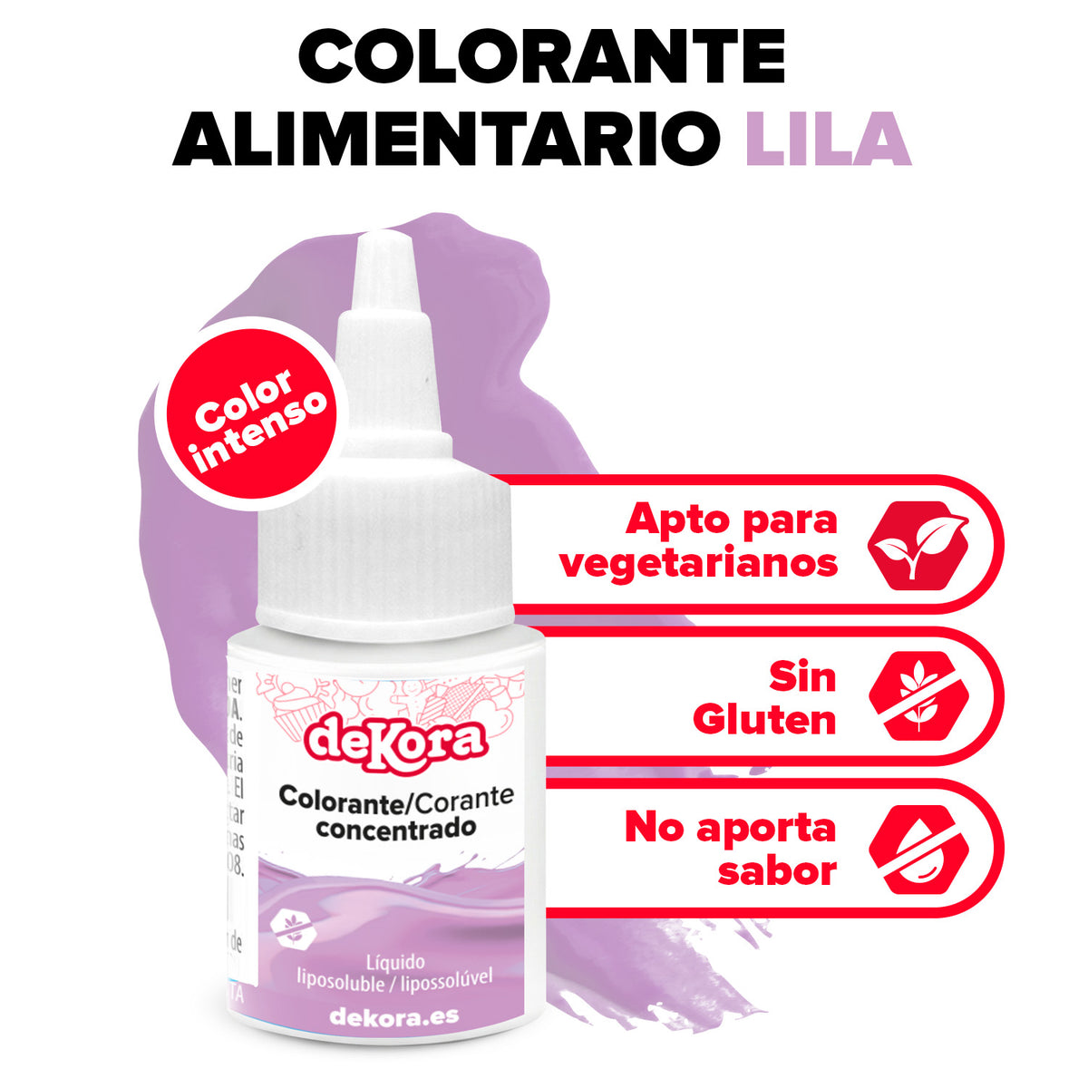 COLORANTE CONCENTRADO LILA LIQ. LIPOSOLUBLE 30ML