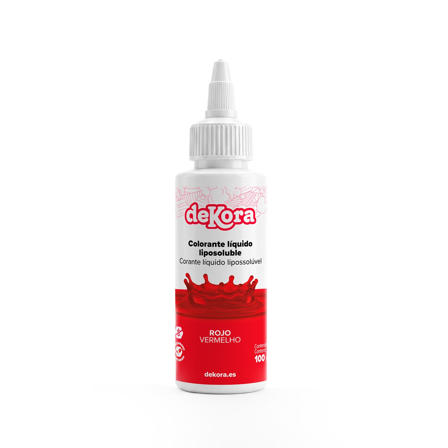 COLORANTE LIQUIDO LIPOSOLUBLE ROJO SIN E120 100ML