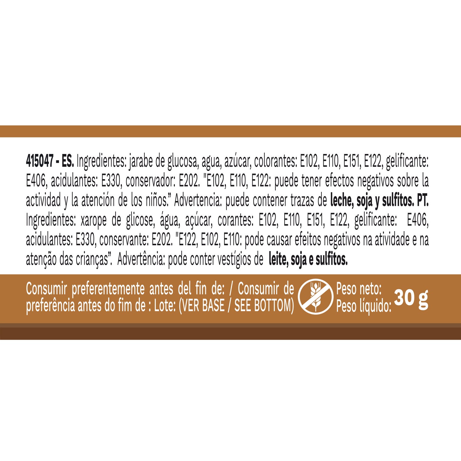 6 COLORANTES EN GEL HIDROSOLUBLE MARRON 30G
