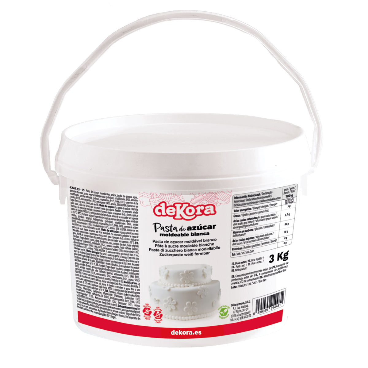 PASTA AZUCAR/FONDANT BLANCO 3KG