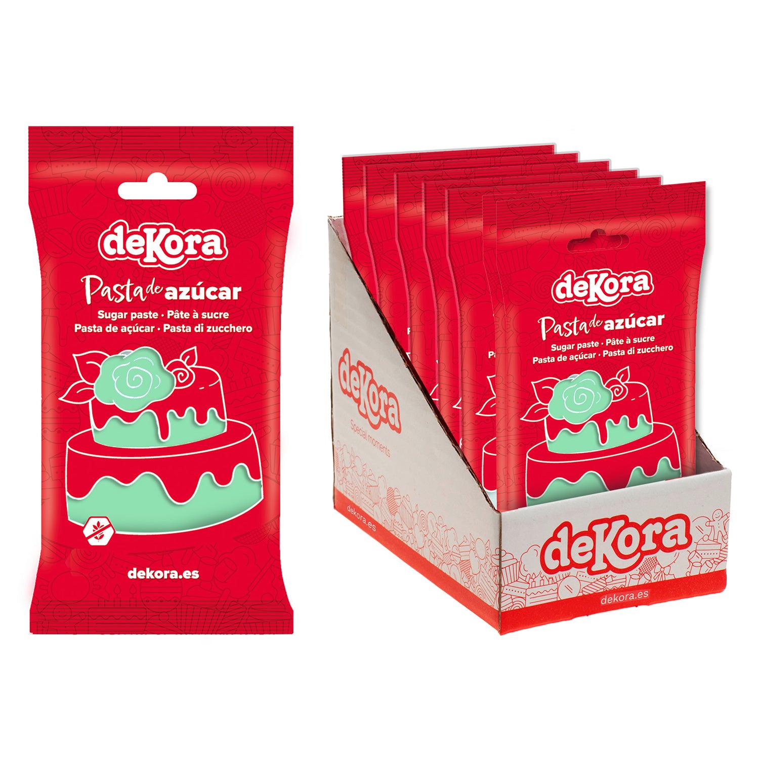 FONDANT VERDE MENTA 250GR