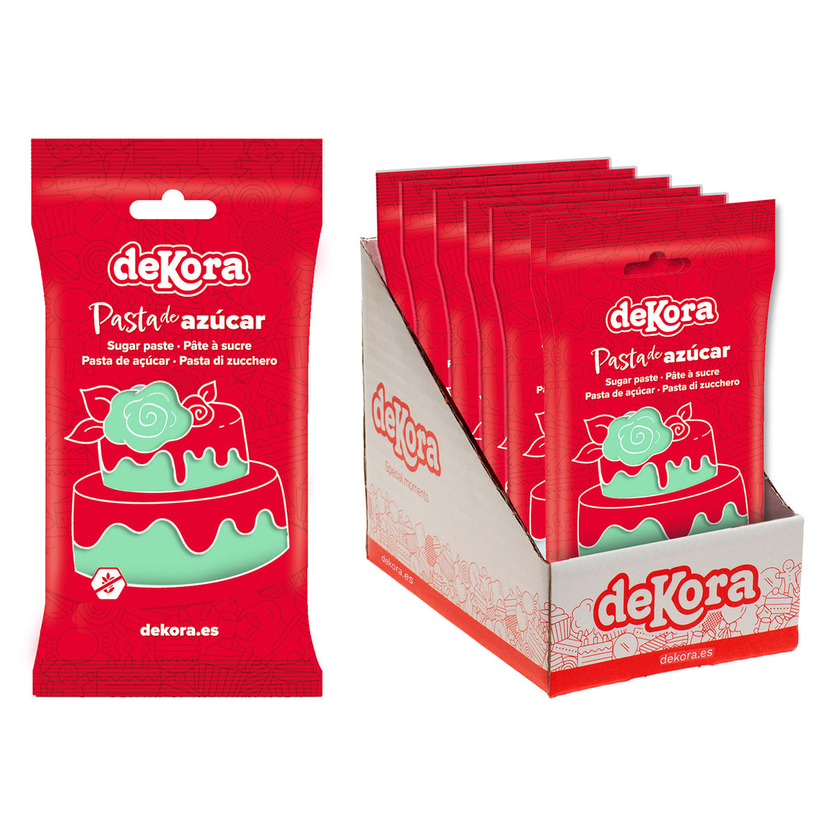 FONDANT VERDE MENTA 250GR