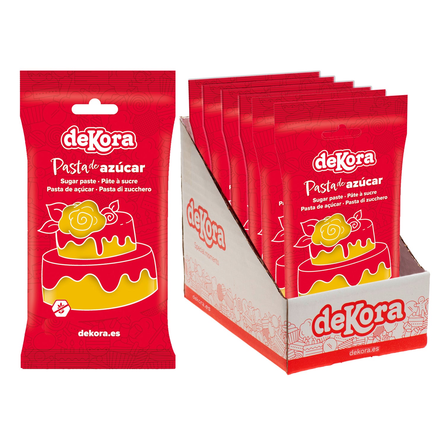 FONDANT AMARILLO GOTAS DE SOL 250 GR