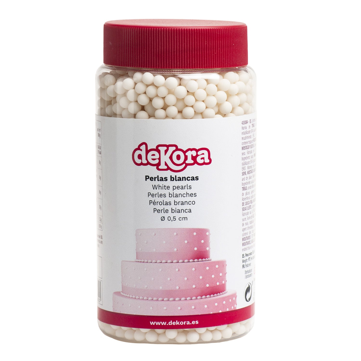 PERLAS AZUCAR BLANCAS Ø 0.5CM 450GR