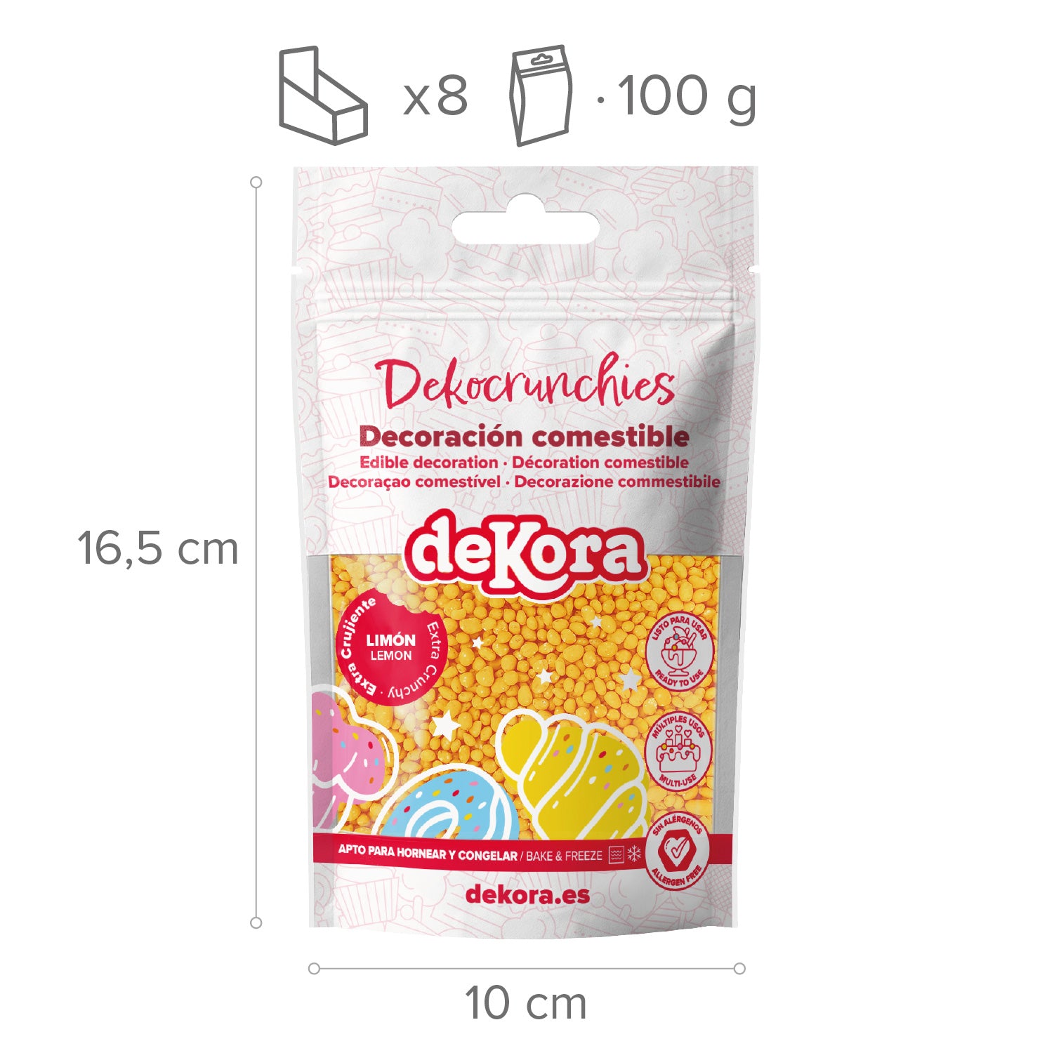 DEKOCRUNCHIES LEMON FLAVOUR  100GR LEMONCELLO