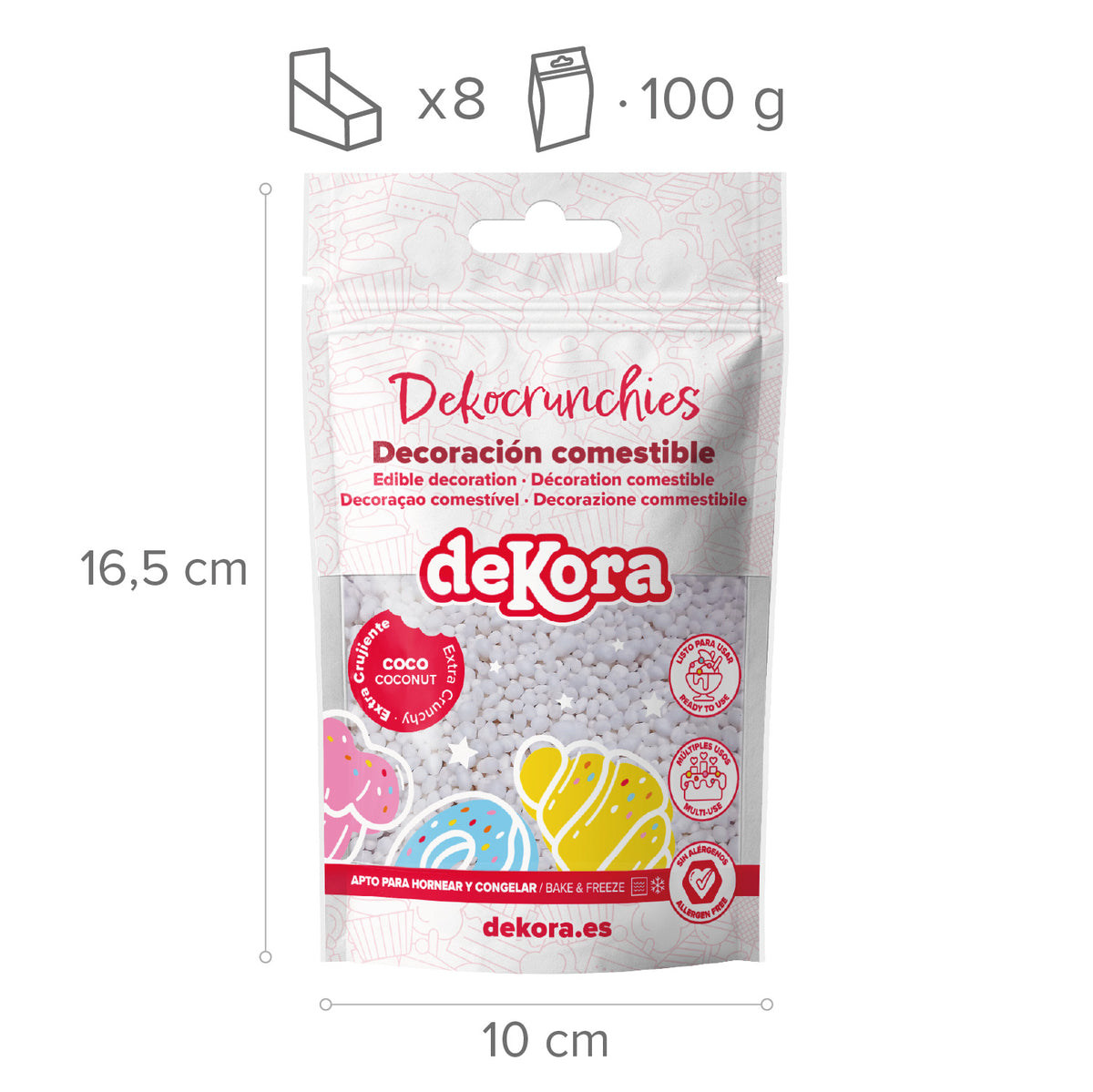 DEKOCRUNCHIES SABOR COCO 100GR COCO-LOCO