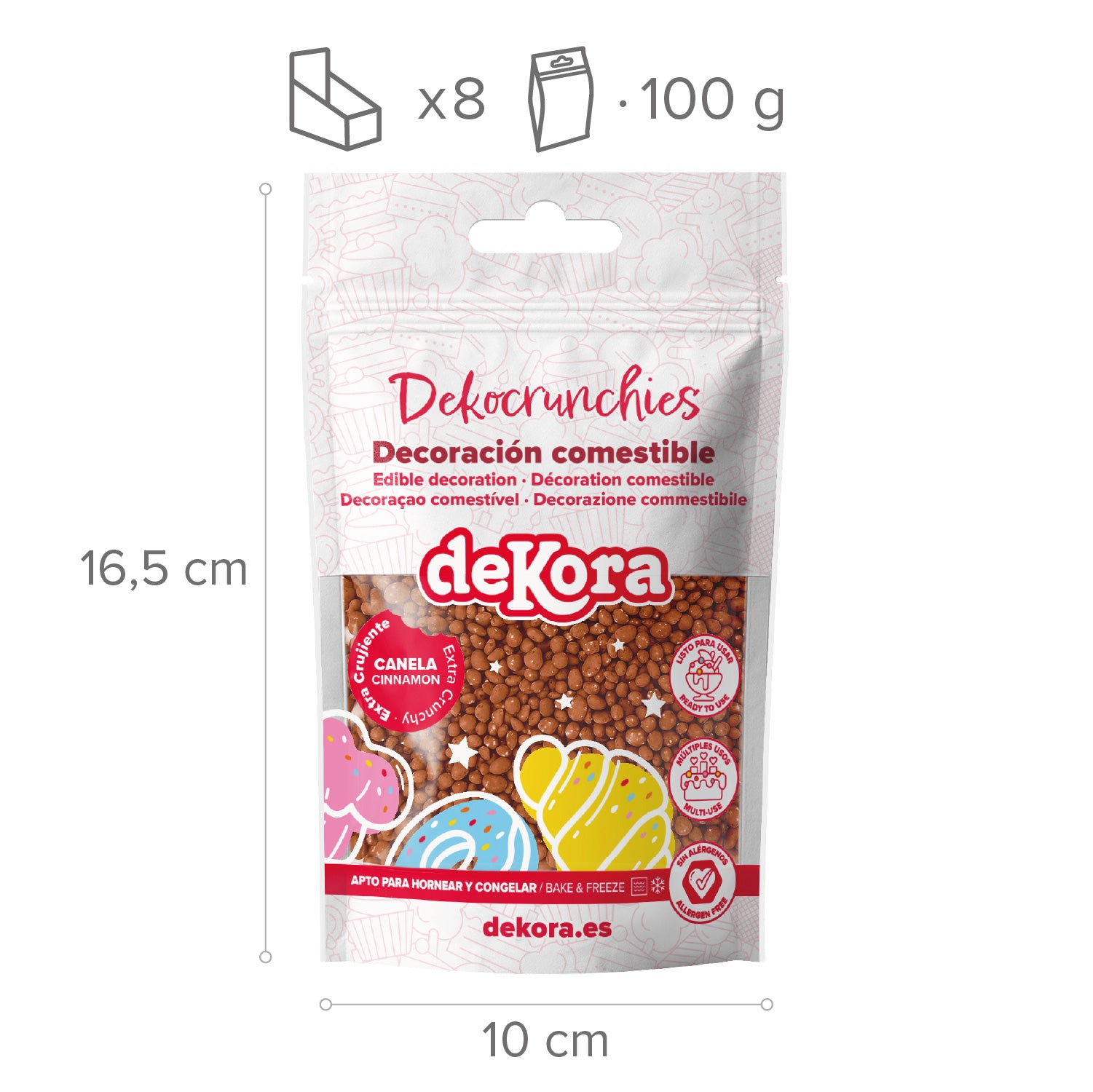 DEKOCRUNCHIES CINNAMON FLAVOUR 100GR CINNA-LOL