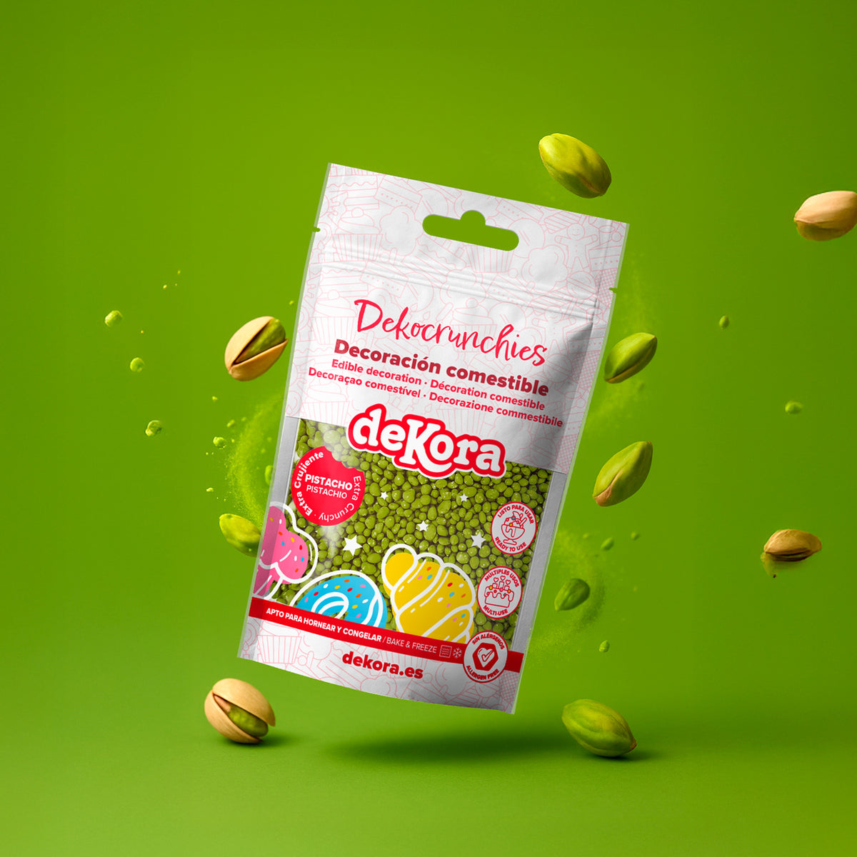 DEKOCRUNCHIES SABOR PISTACHO 100GR PISTA-POP