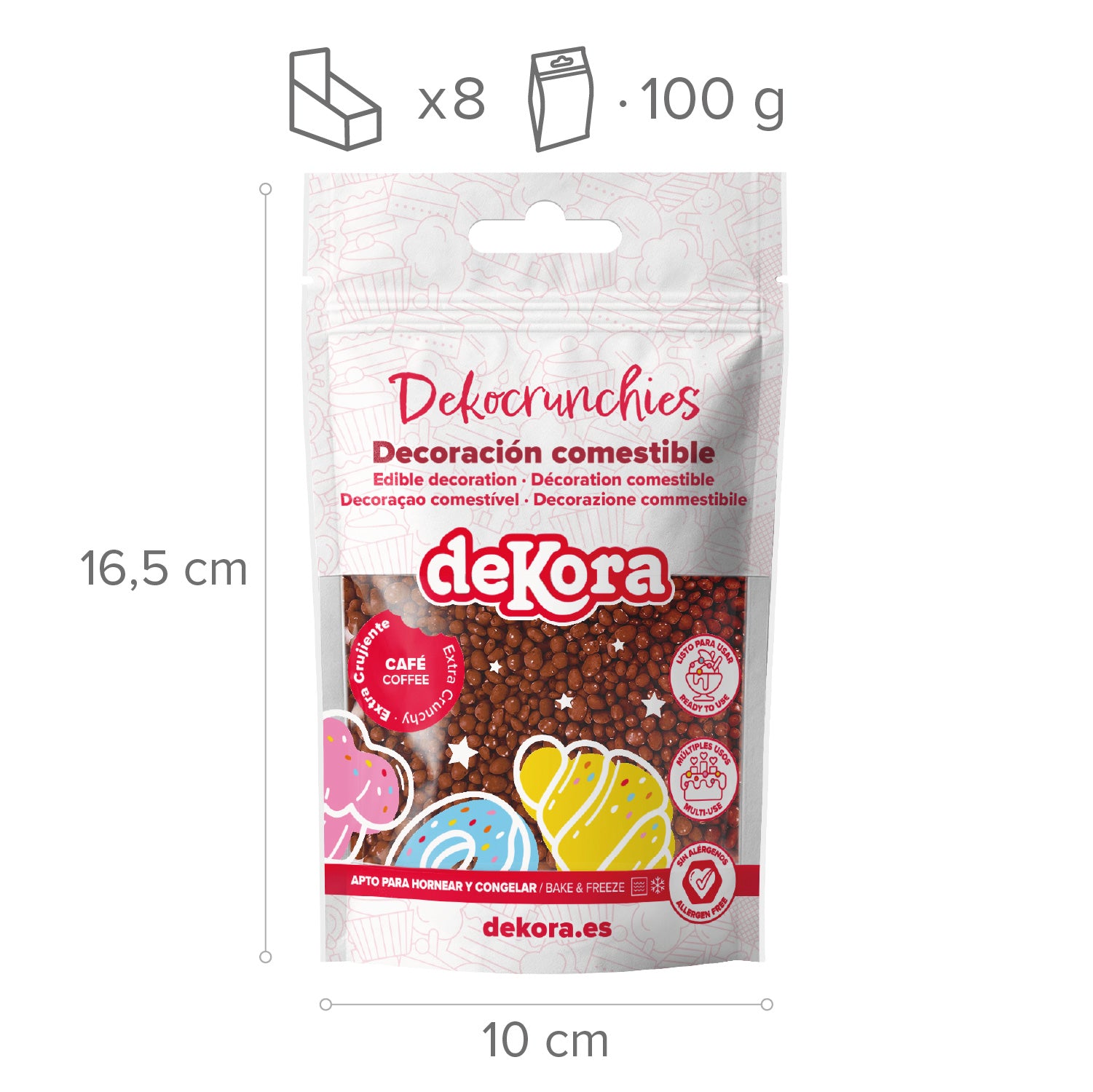 DEKOCRUNCHIES COFFEE FLAVOUR 100GR ESPRESSO YOURSELF