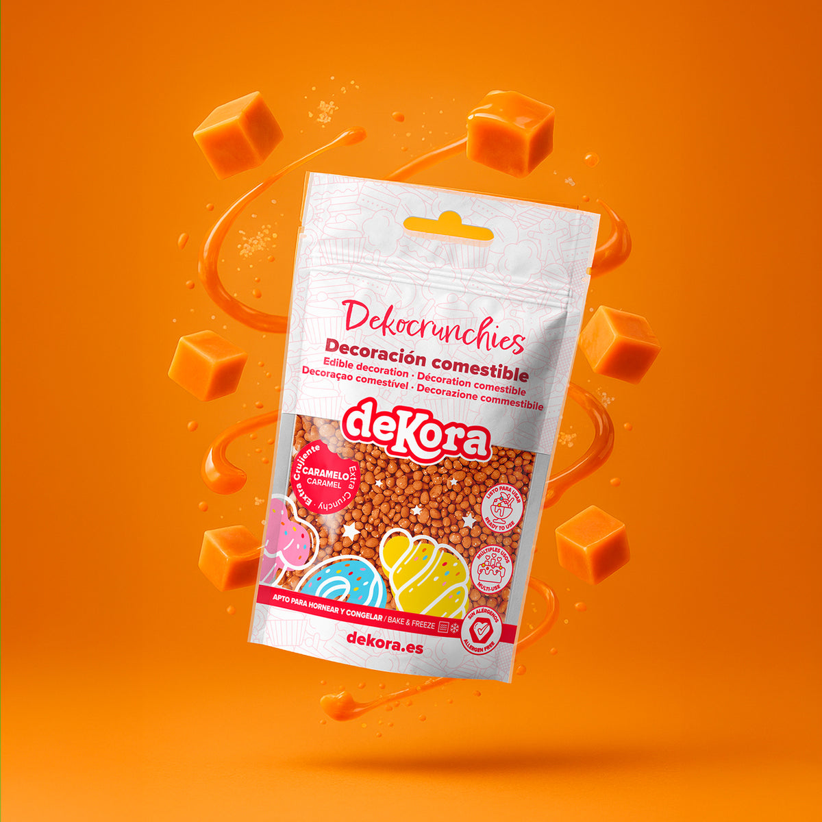 DEKOCRUNCHIES SABOR CARAMELO 100GR CARAMEL-KISSED