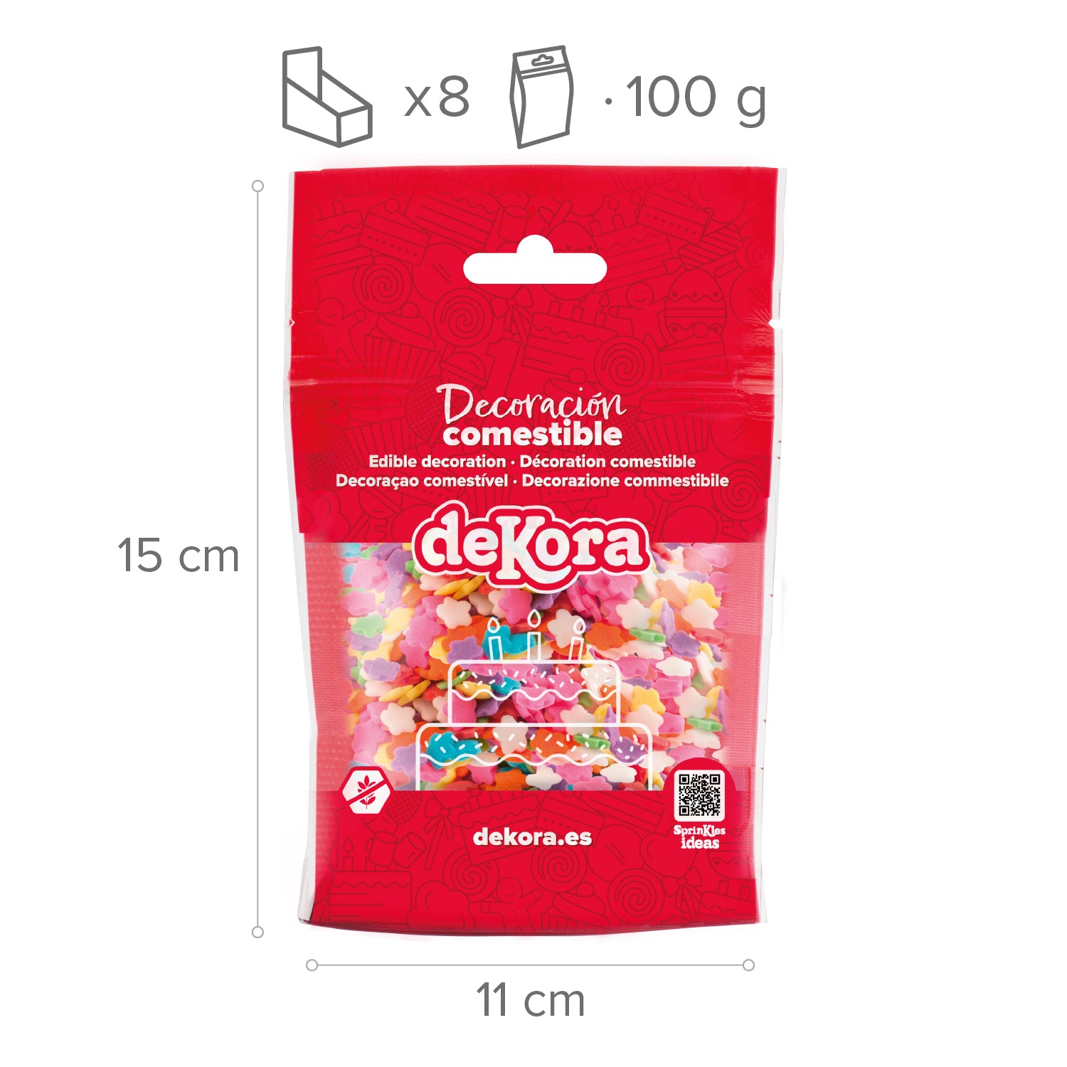 SPRINKLE MIX ESTRELLAS MULTICOLOR 100GR
