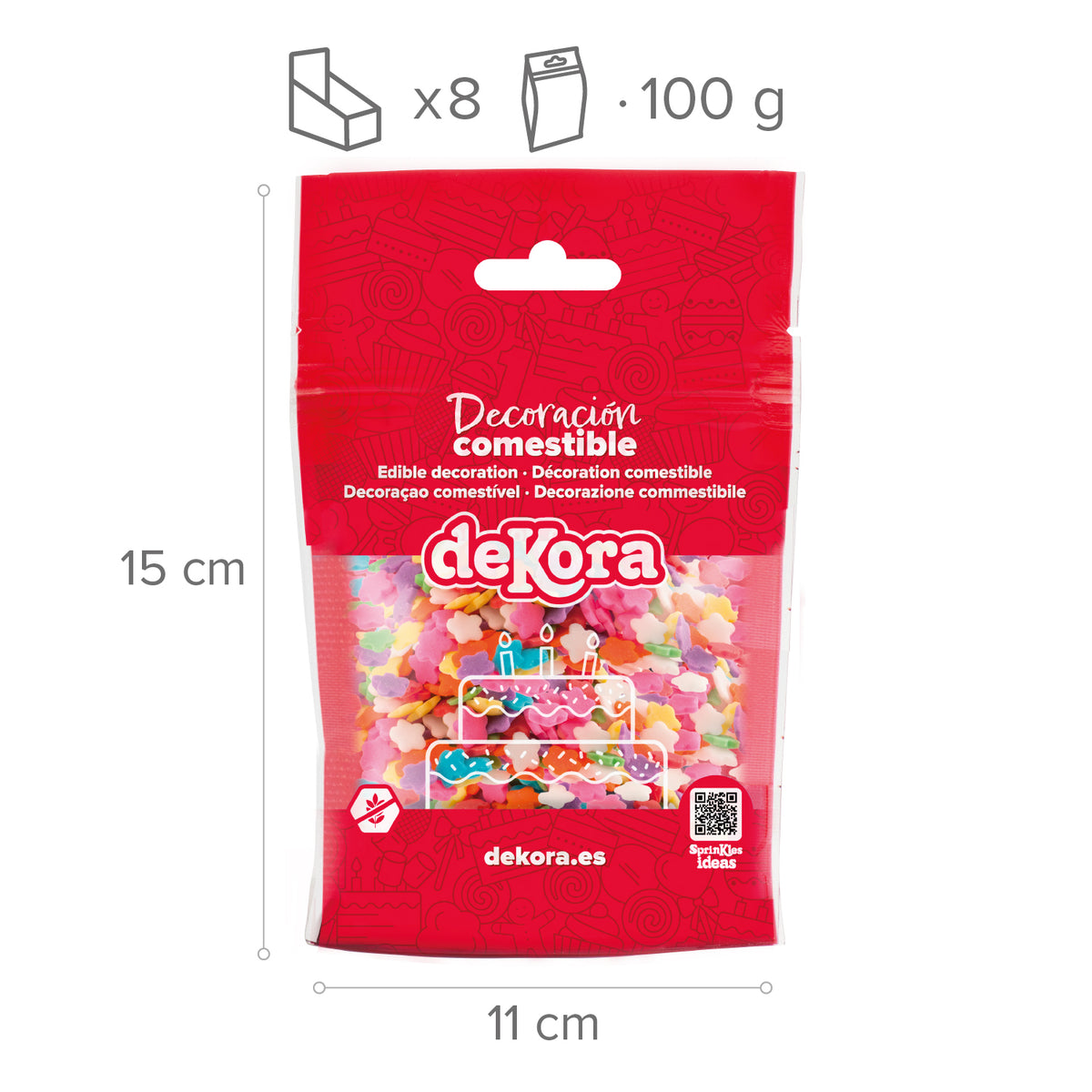 SPRINKLE MIX ESTRELLAS MULTICOLOR 100GR