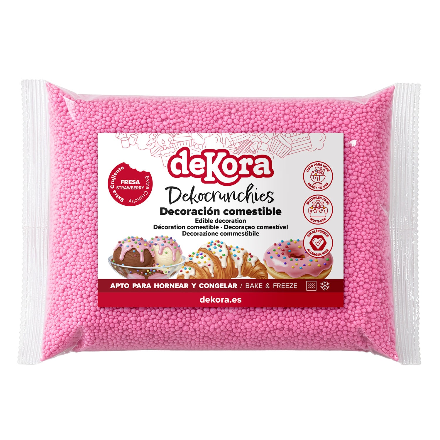DEKOCRUNCHIES SABOR FRESA 1KG