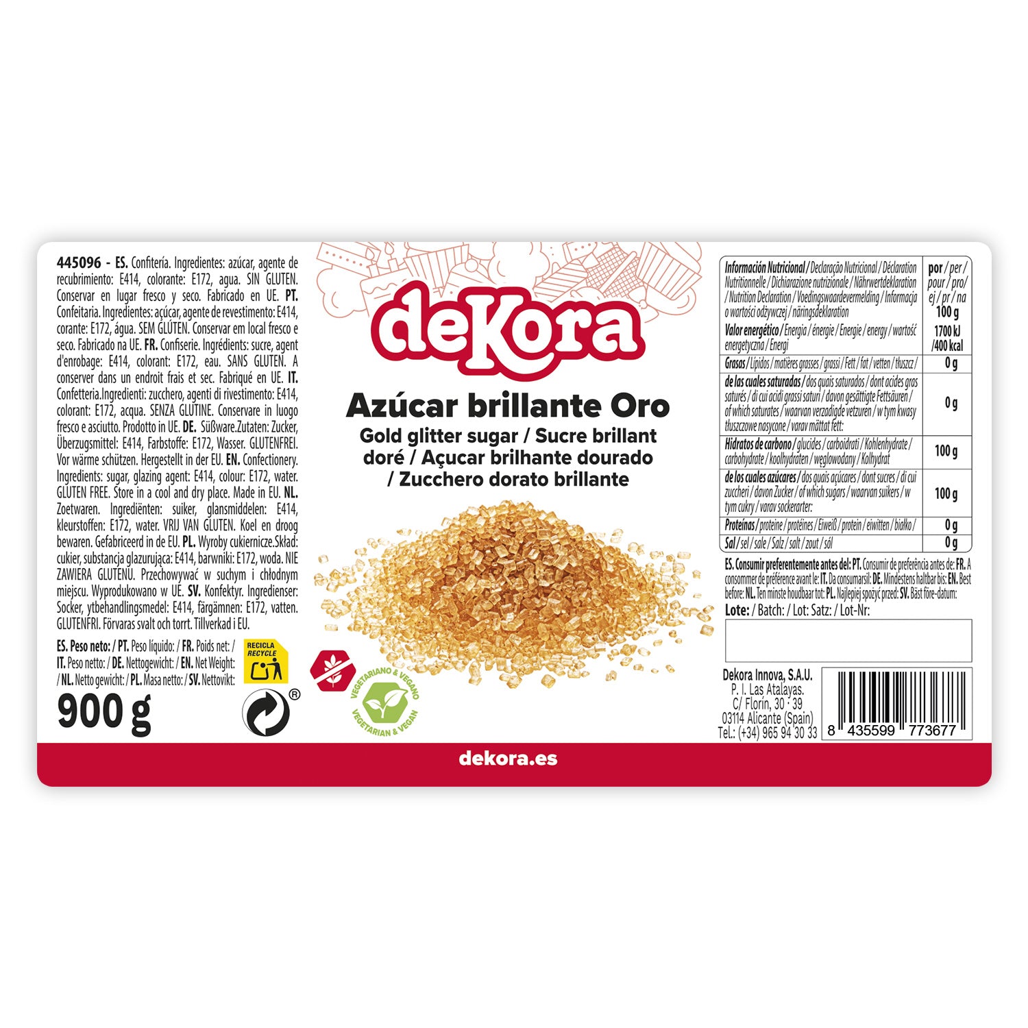 AZÚCAR BRILLANTE ORO 900GR