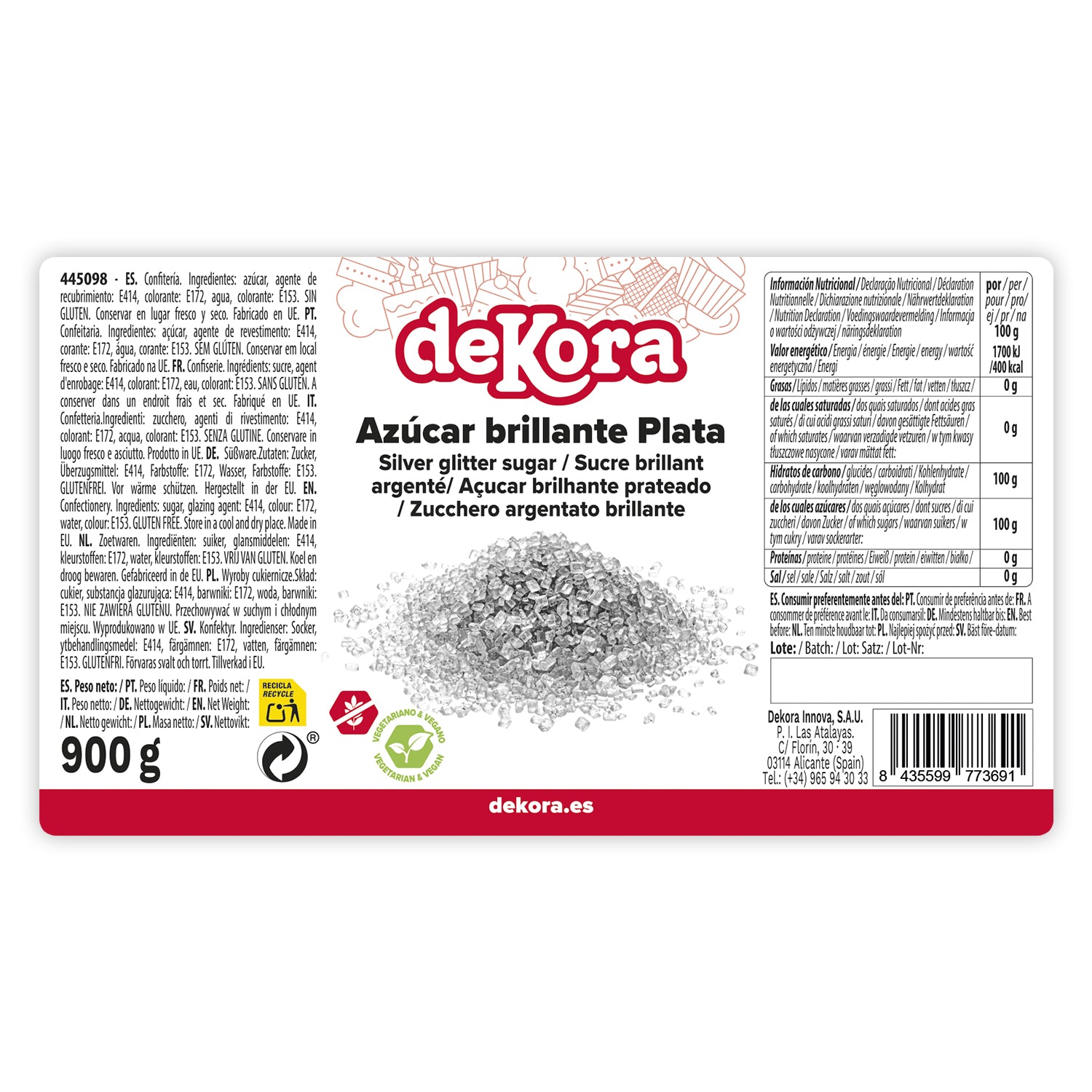AZUCAR BRILLANTE RUBI 900GR