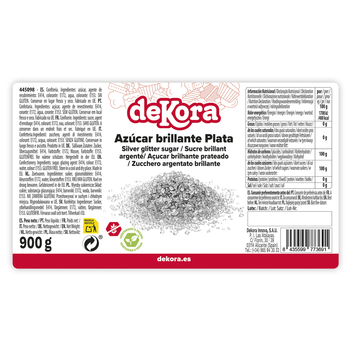 AZUCAR BRILLANTE RUBI 900GR