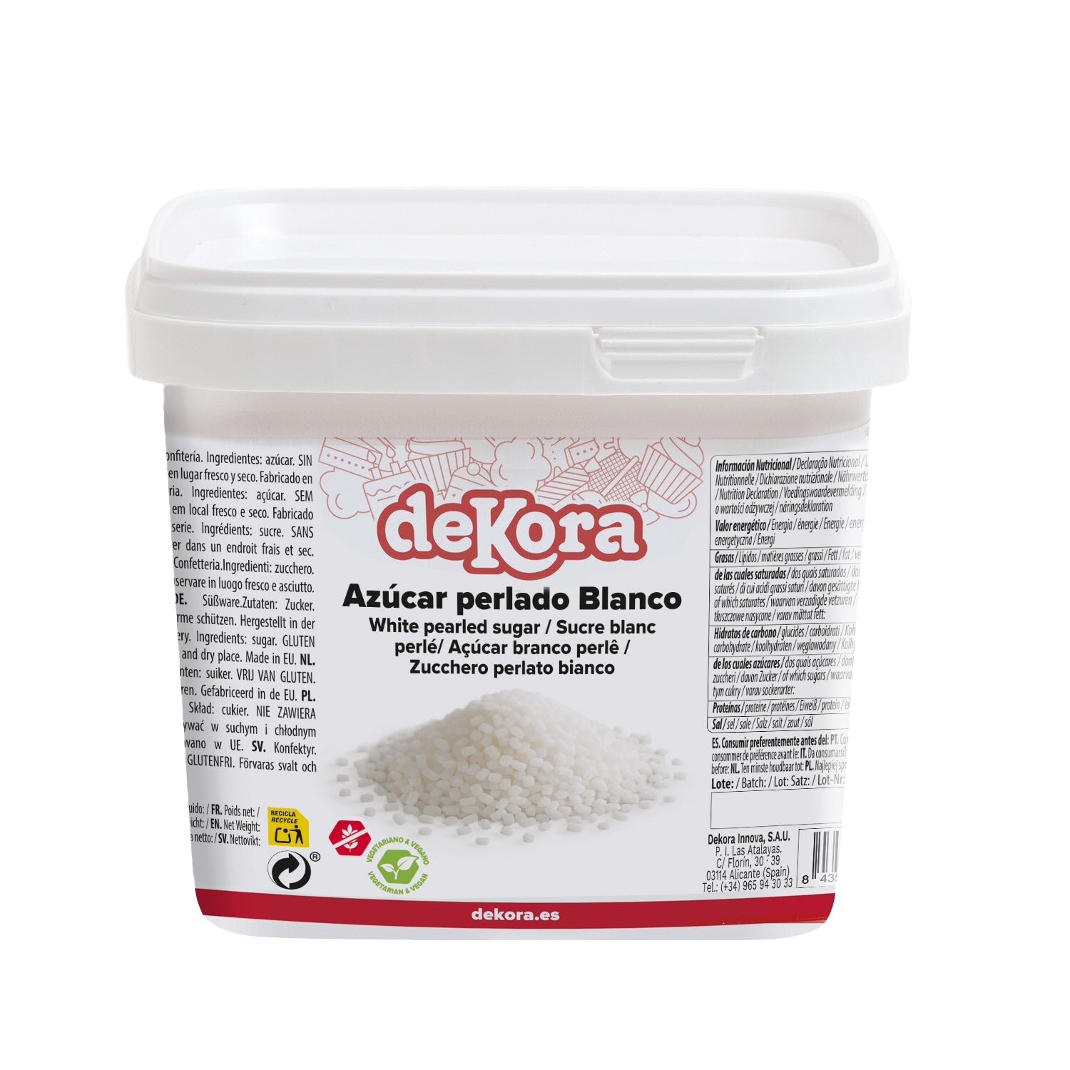 AZÚCAR PERLADO BLANCO 750GR