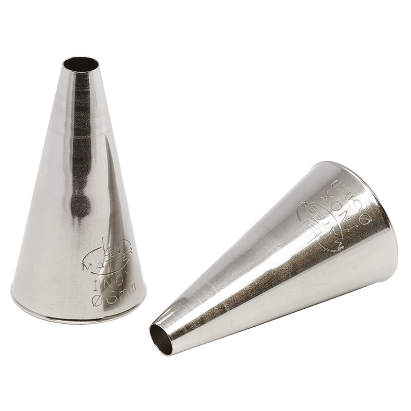 2 BOQUILLA LISA ACERO INOXIDABLE 7MM