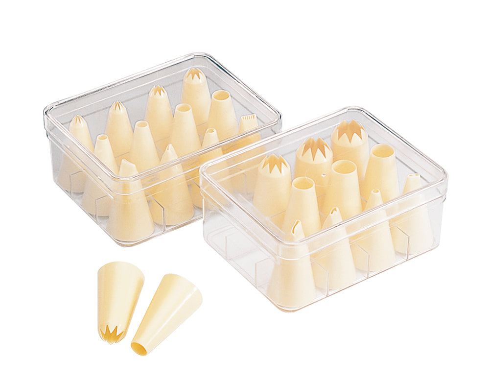 PASTRY BAG TIPS SET 12 DIFFERENT TIPS