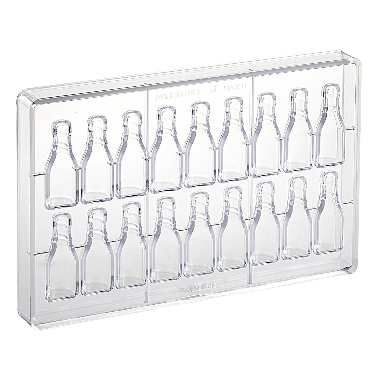 MOLDE POLICARBONATO MINI BOTELLA 60X20.5 H16 MM |18 PIEZAS