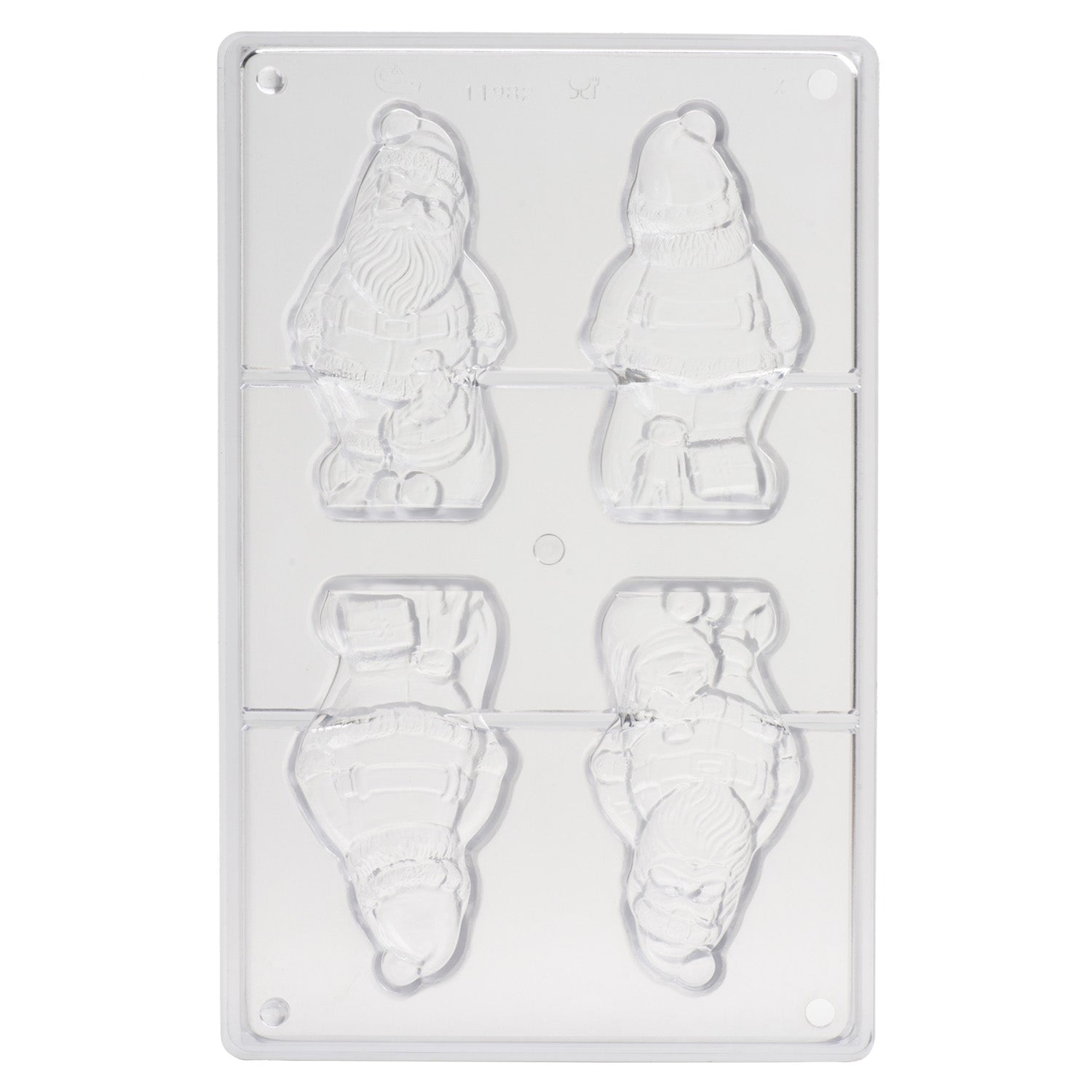 MOLDE POLICARBONATO CHOCOLATE PAPÁ NOEL 105X56MM