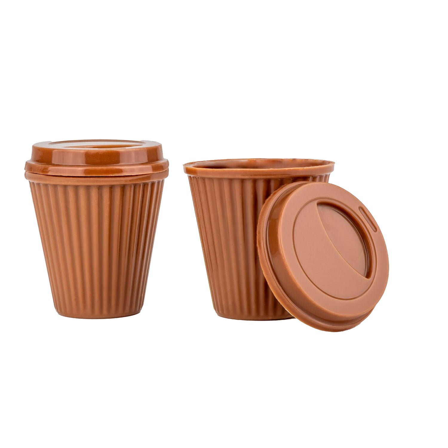 MOLDE POLICARBONATO VASO+TAPA BARISTA - 2 MOLDES DE 18 PZS