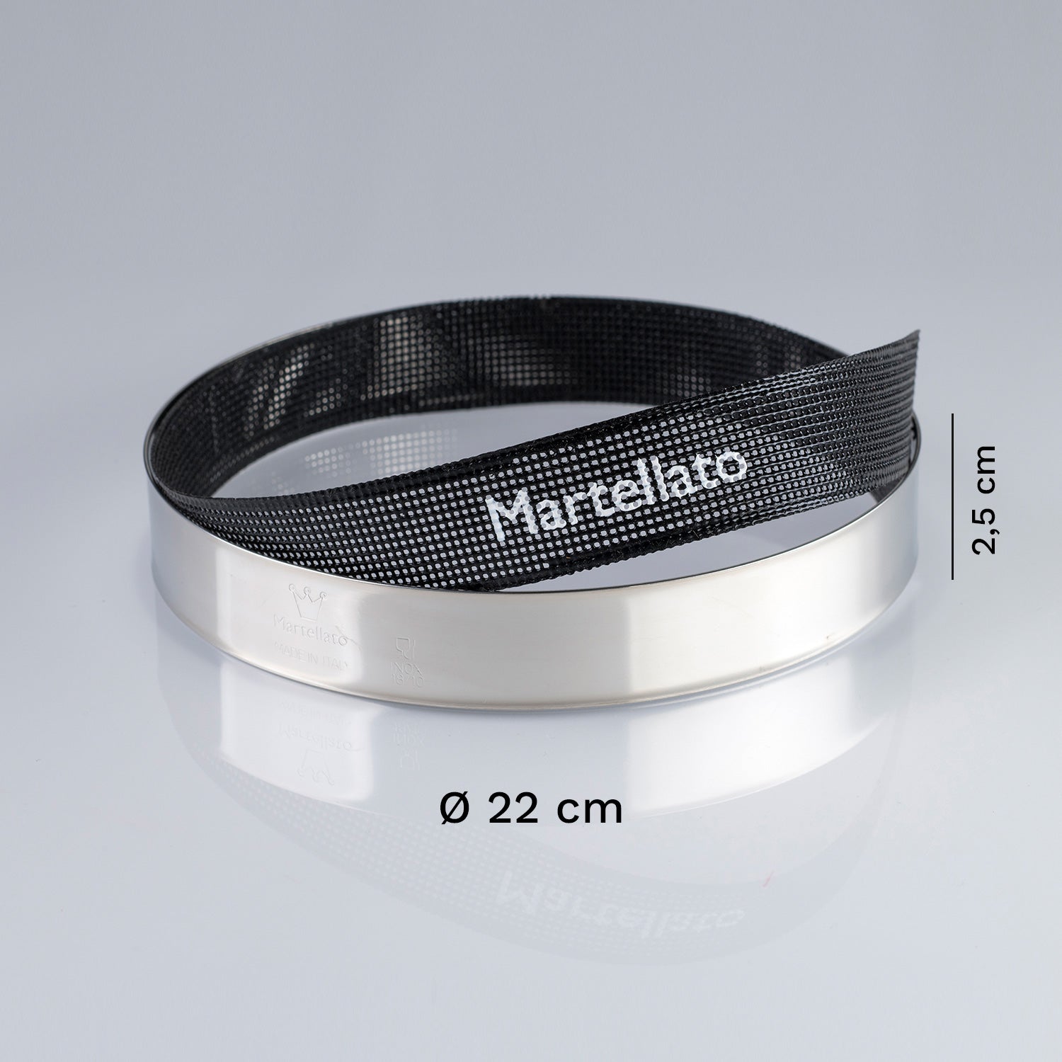 MOLDE ARO ACERO INOX Ø 22CM H 2,5CM