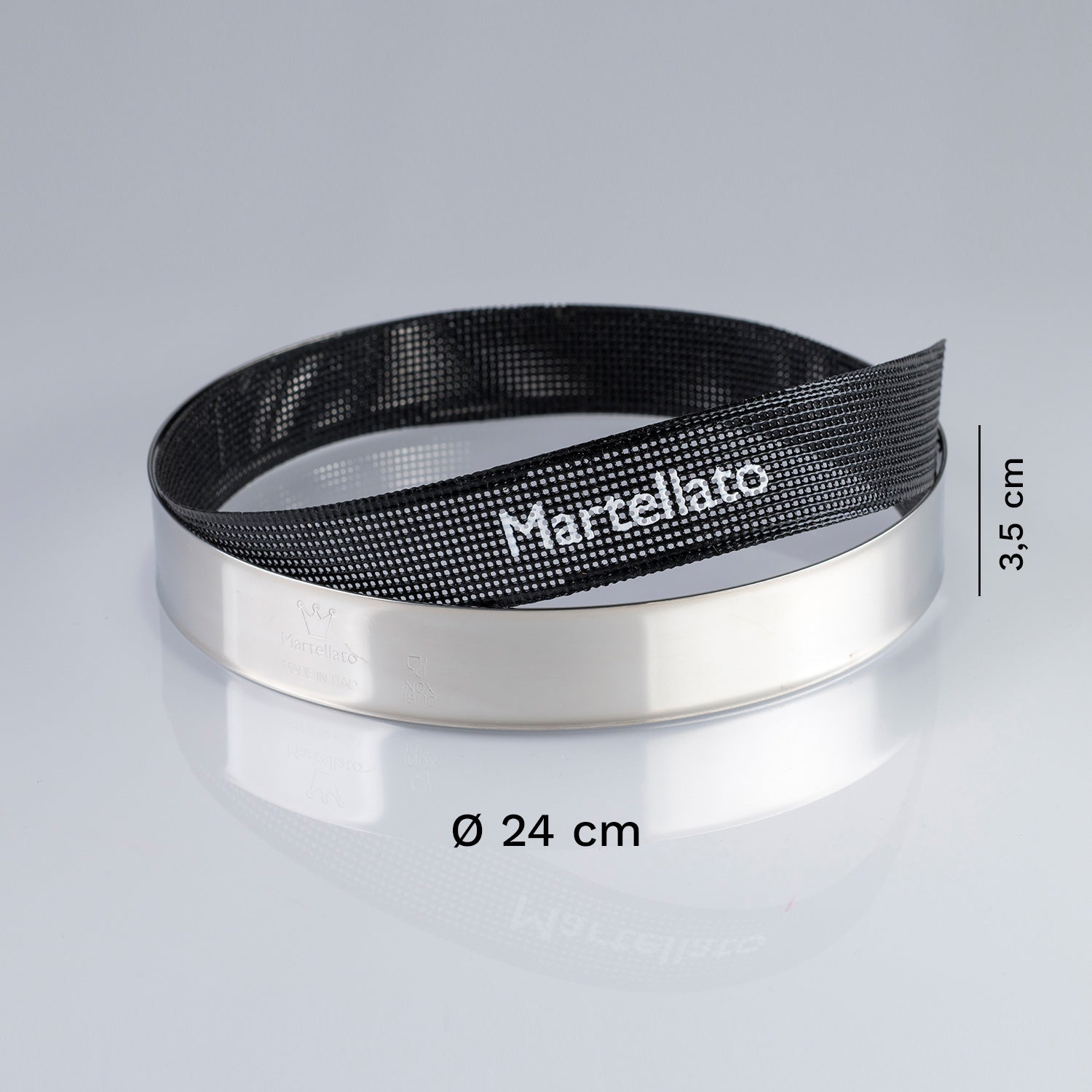 MOLDE ARO ACERO INOX Ø 24CM H 3,5CM